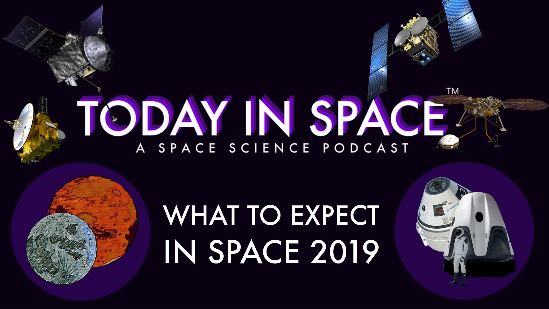 What to Expect in Space 2019: Year 5 of Podcast, 2019 Mission Breakdown, Return of American Human Spaceflight