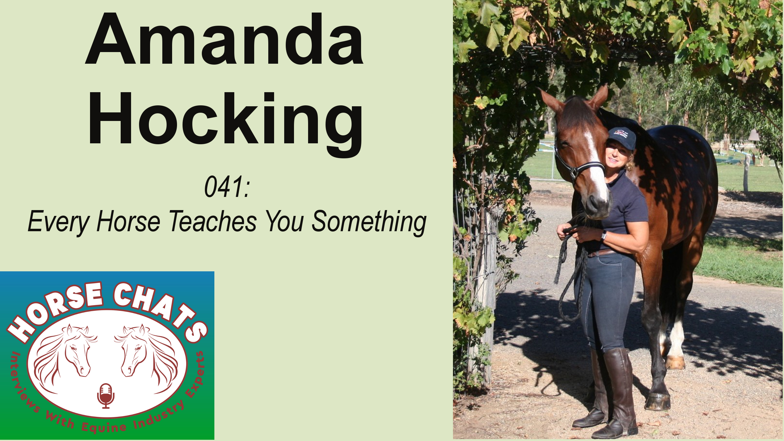0041: Amanda Hocking - Every Horse Teaches You Something