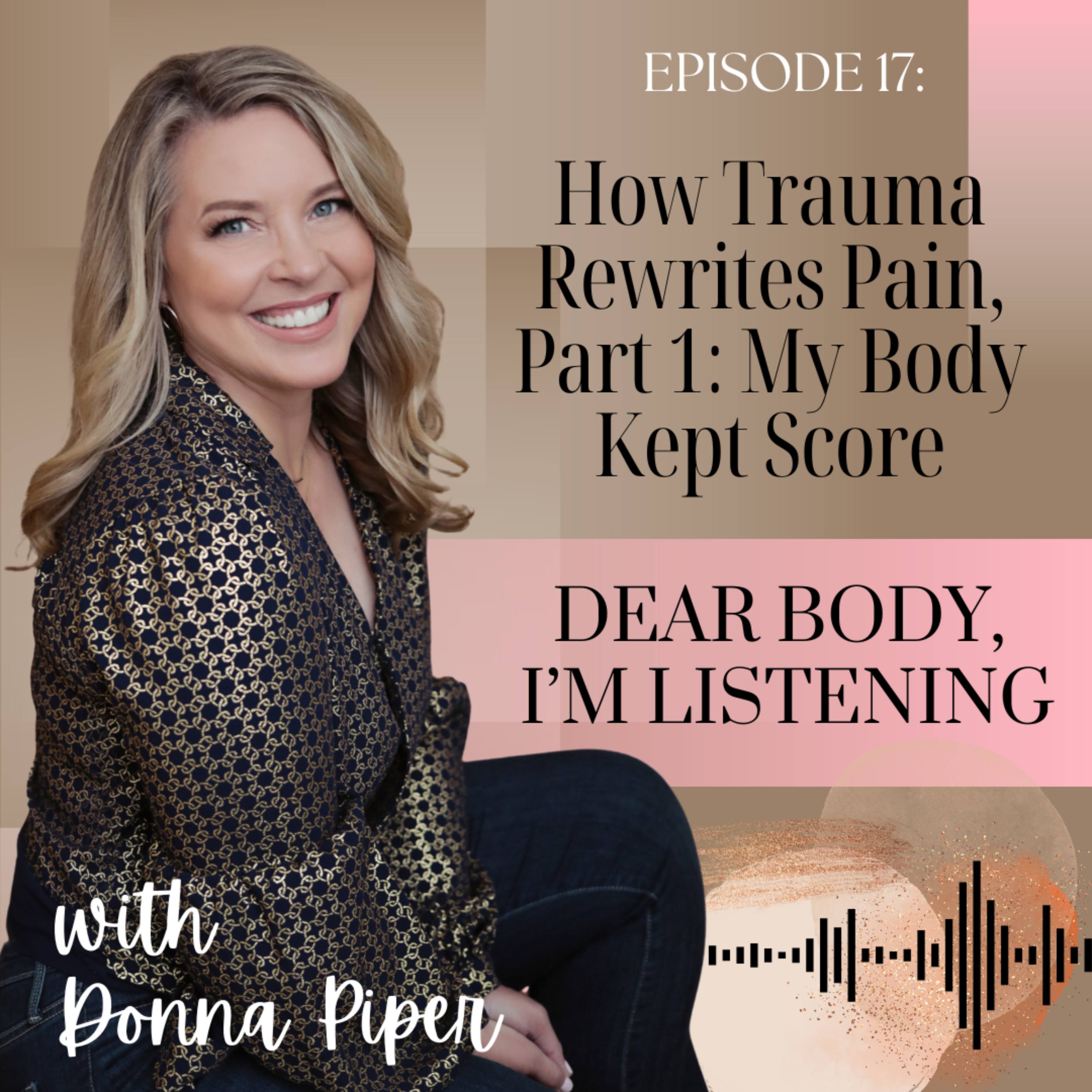 Dear body, I\'m listening