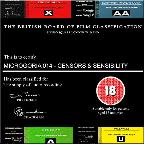 MICROGORIA 14 – Censors and Sensibilty