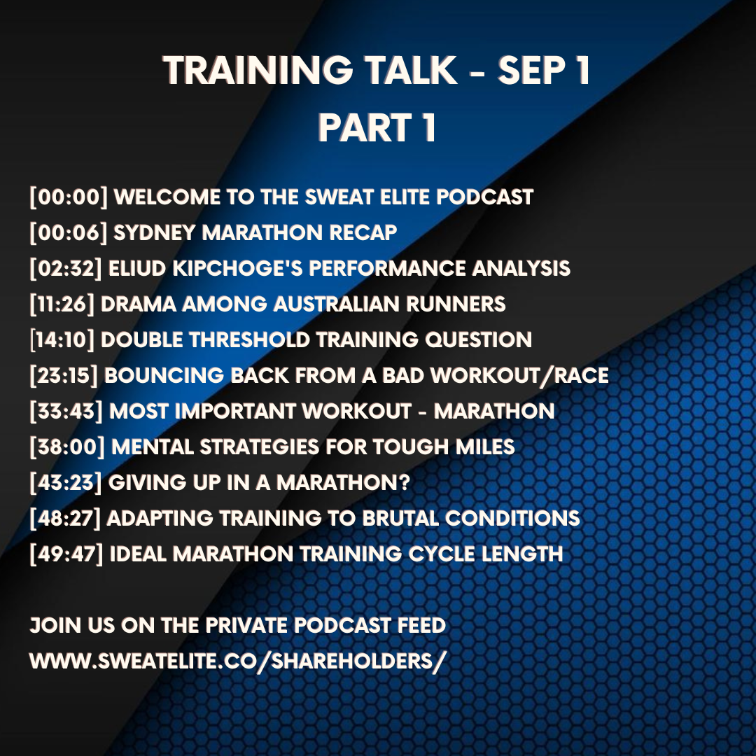 Sydney Marathon & Answering Listener Questions About The Marathon