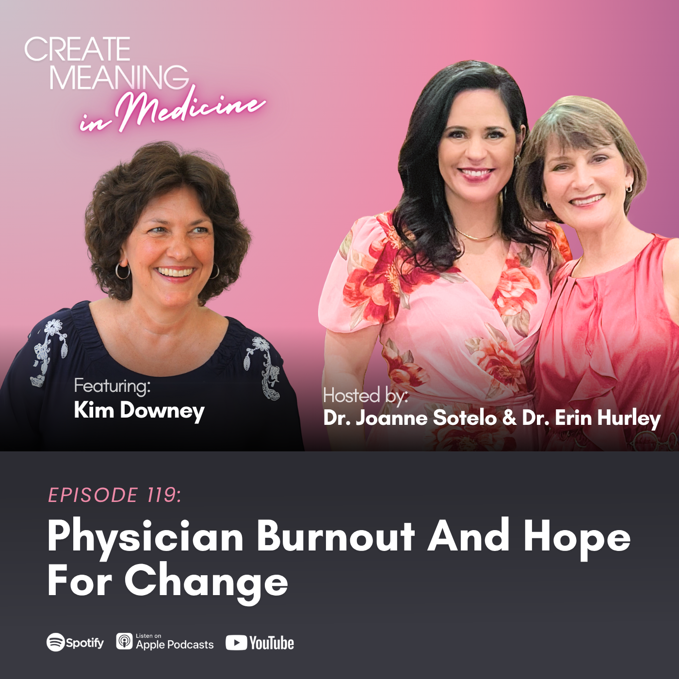 119. Physician Burnout And Hope For Change With Kim Downey 119. Physician Burnout And Hope For Change With Kim Downey