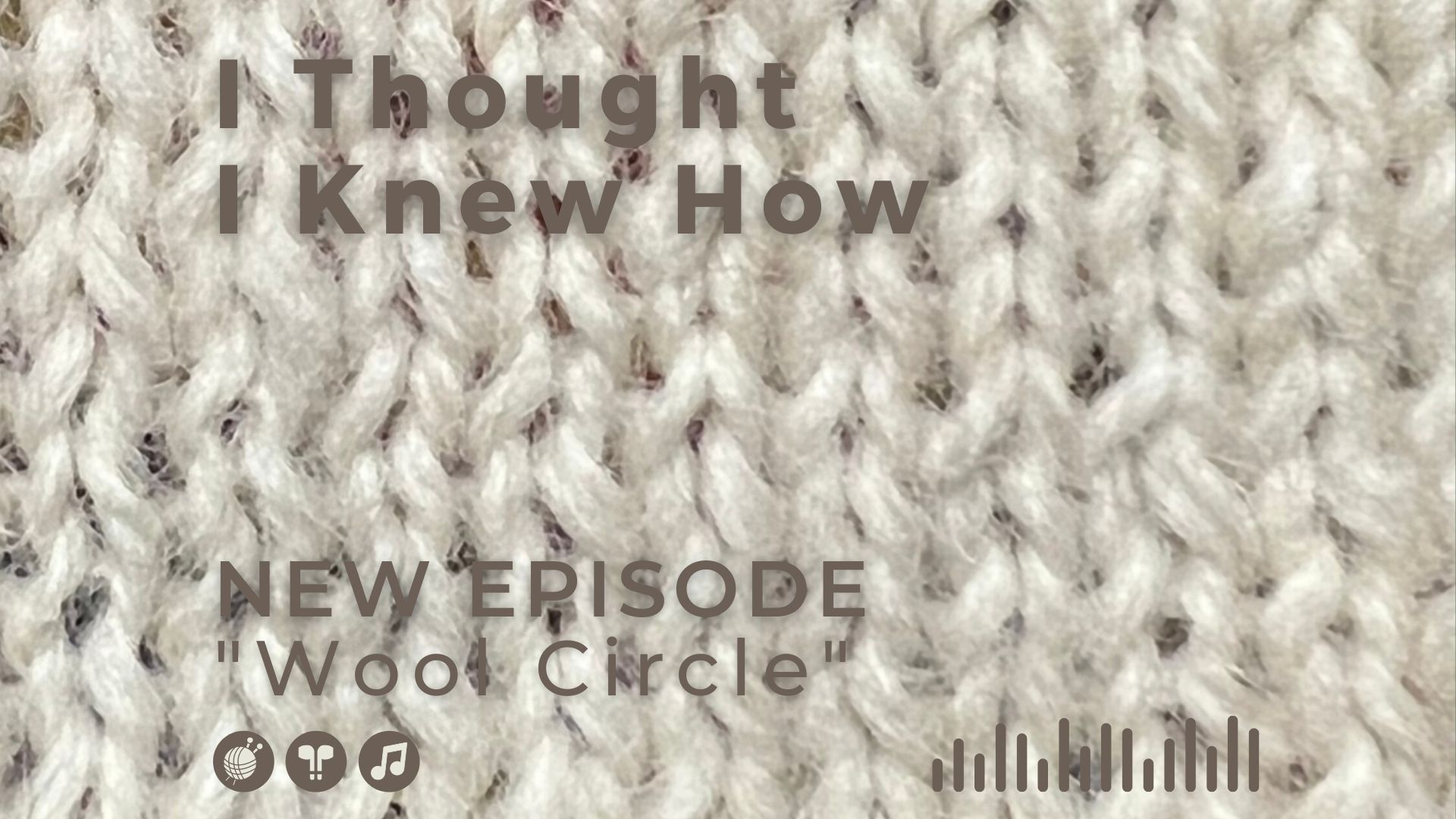 I Thought I Knew How: A Podcast about Knitting and Life