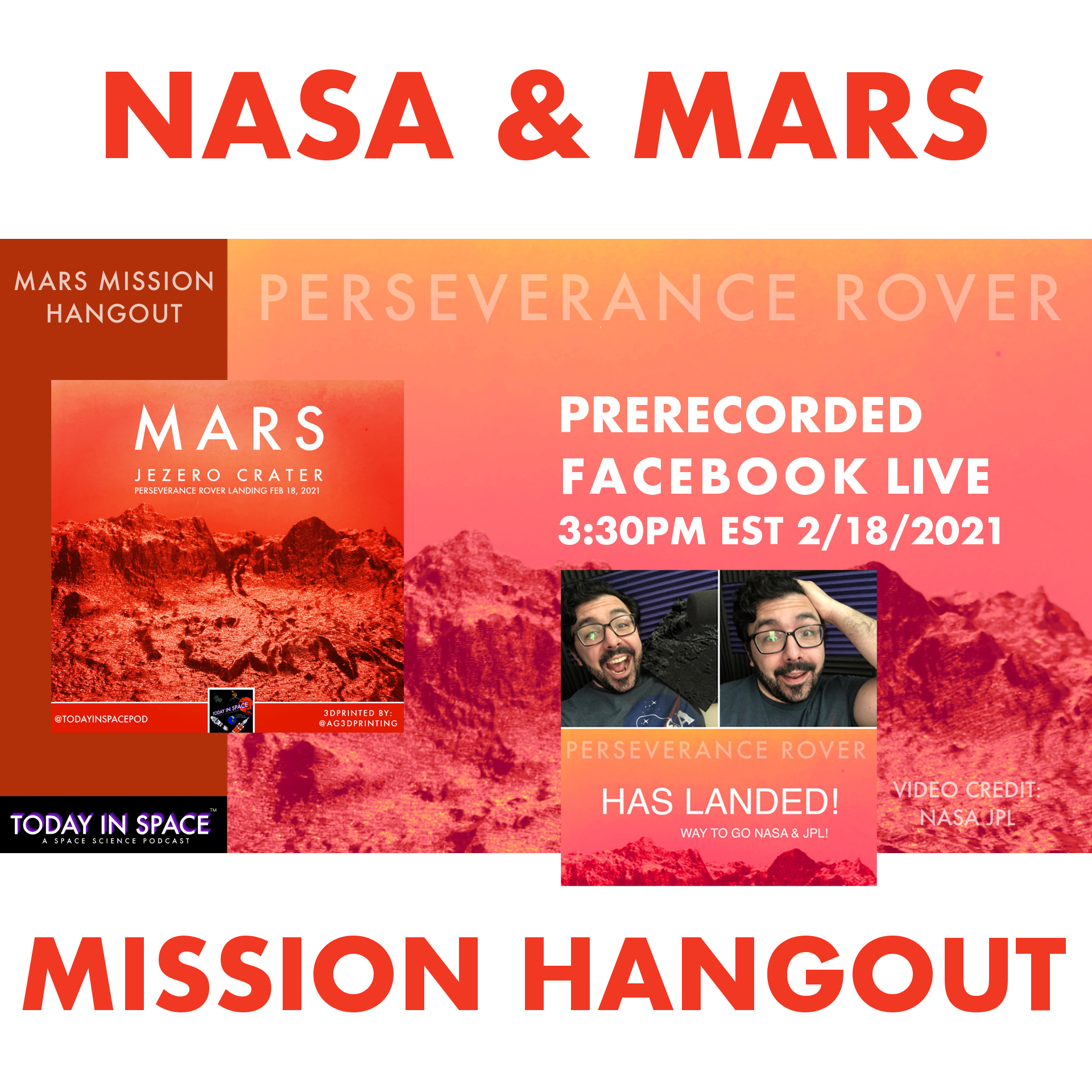 NASA Perseveres to Mars and lands Rover - Perseverance despite the Pandemic for Mars2020!  | Facebook Live Replay