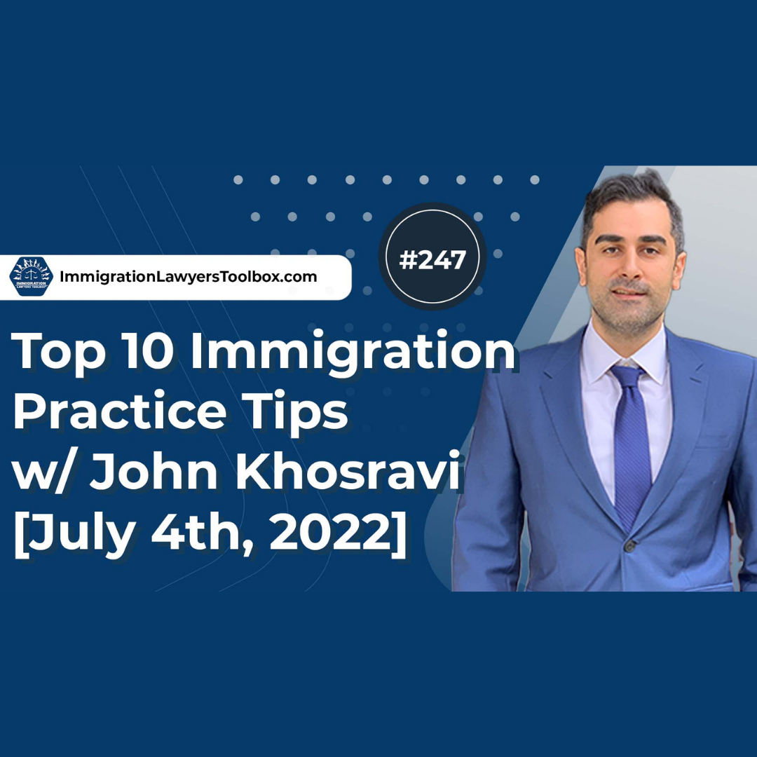 The Immigration Lawyers Podcast | Discussing Visas, Green Cards & Citizenship: Practice & Policy