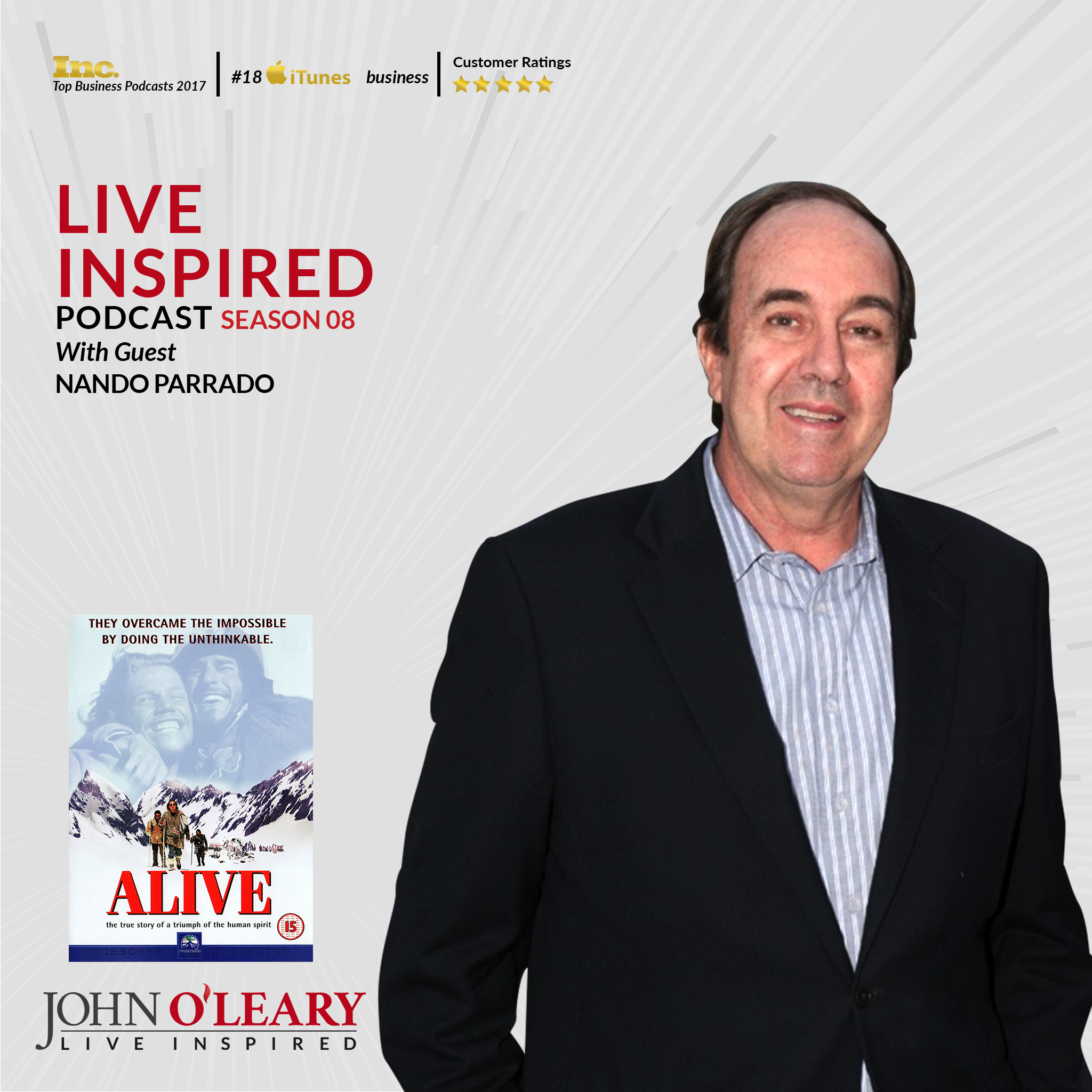 Nando Parrado, Survived Plane Crash in the Andes, Subject of the movie ALIVE S8 Ep. 84