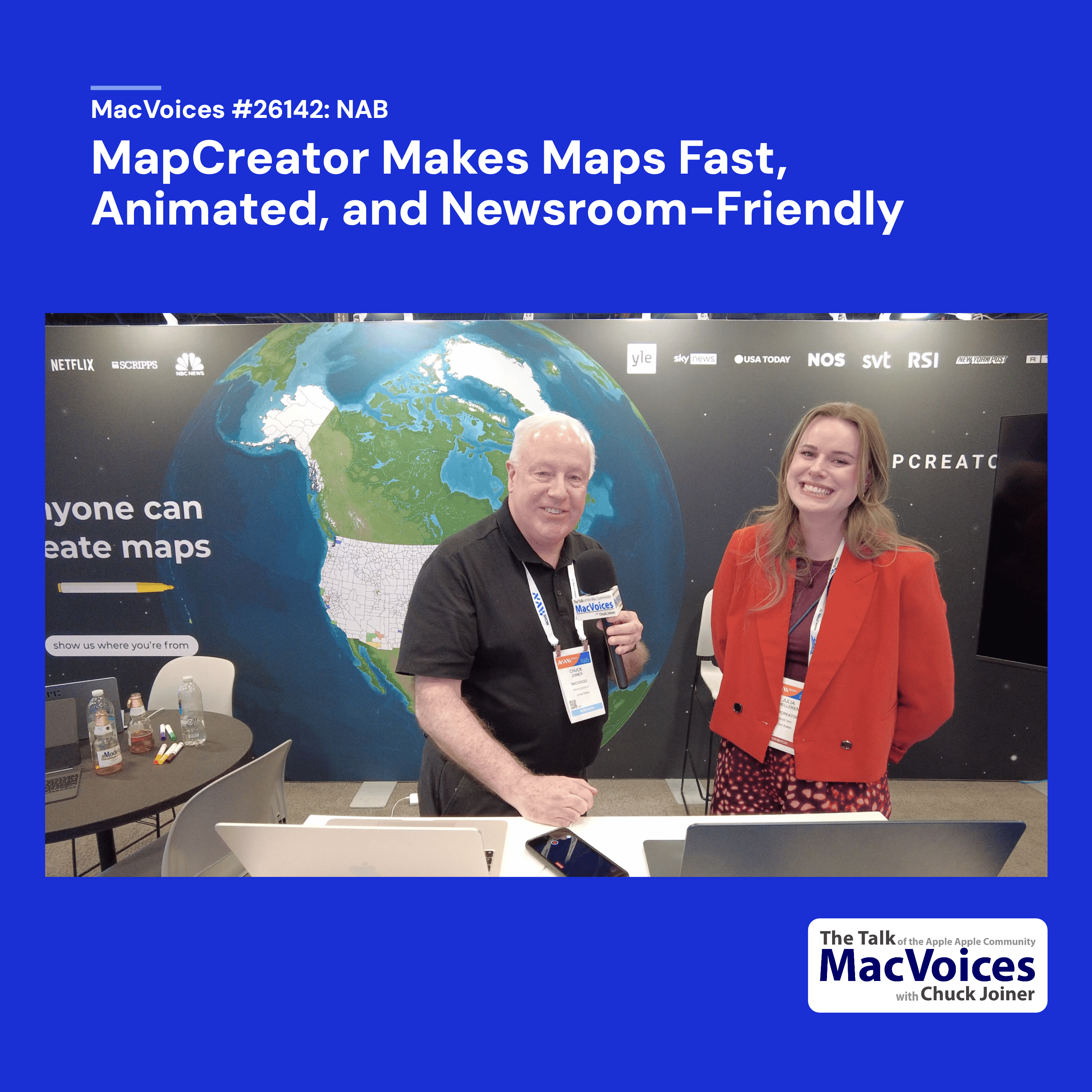 MacVoices #26142: NAB - Mapcreator Makes Maps Fast, Animated, and Newsroom-Friendly