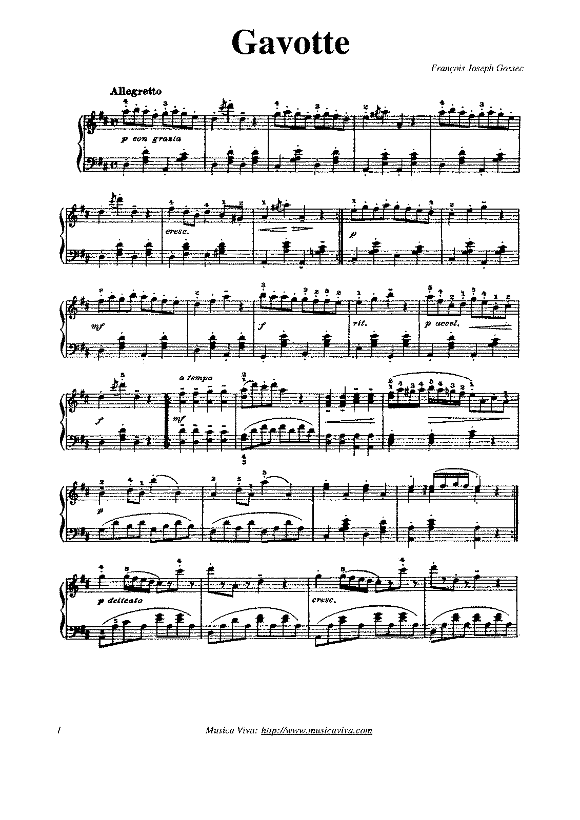 Special Music - Gavotte