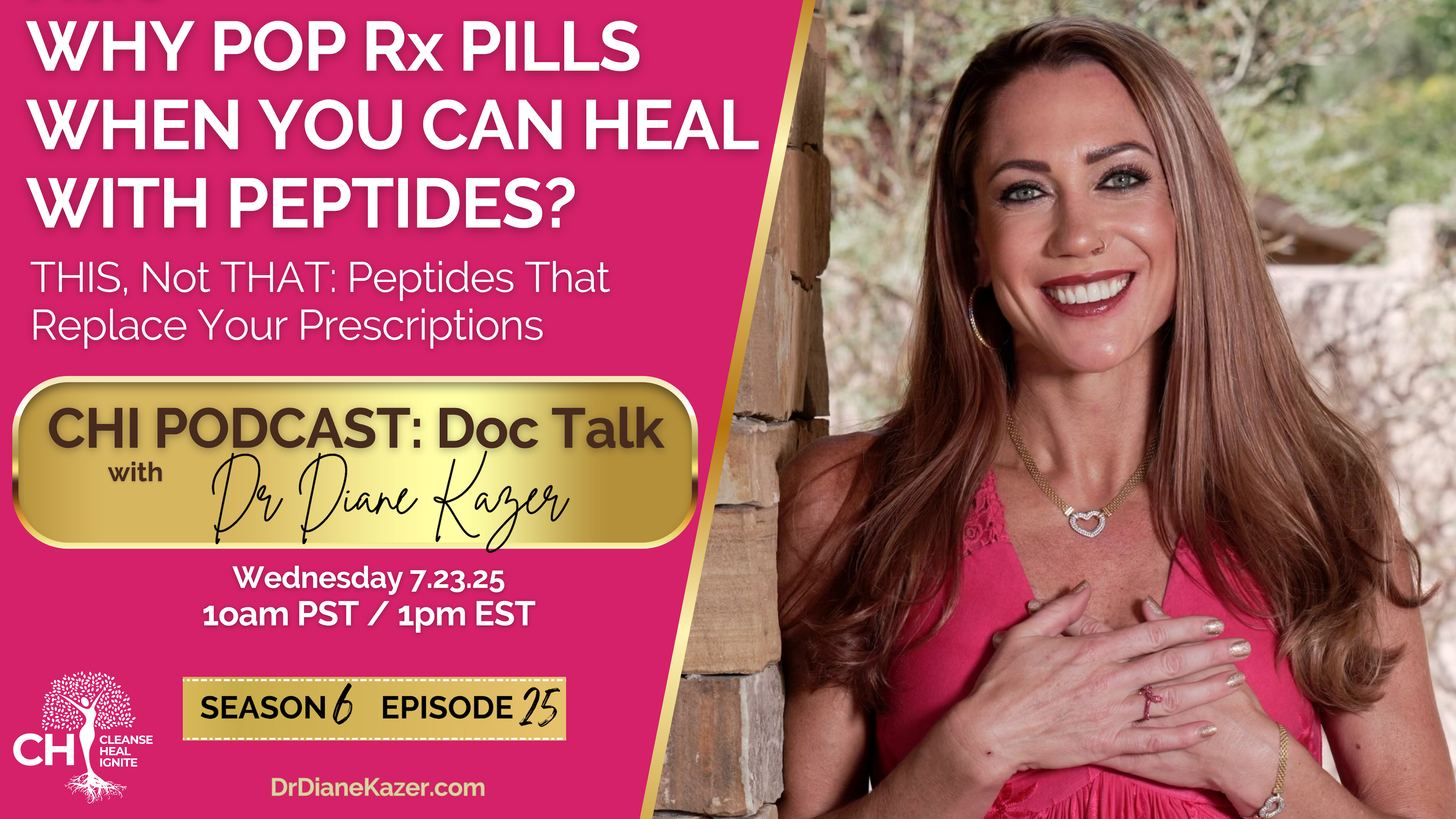 Why Pop Rx Pills When You Can Heal with Peptides? THIS, Not THAT: Peptides That Replace Your Prescriptions