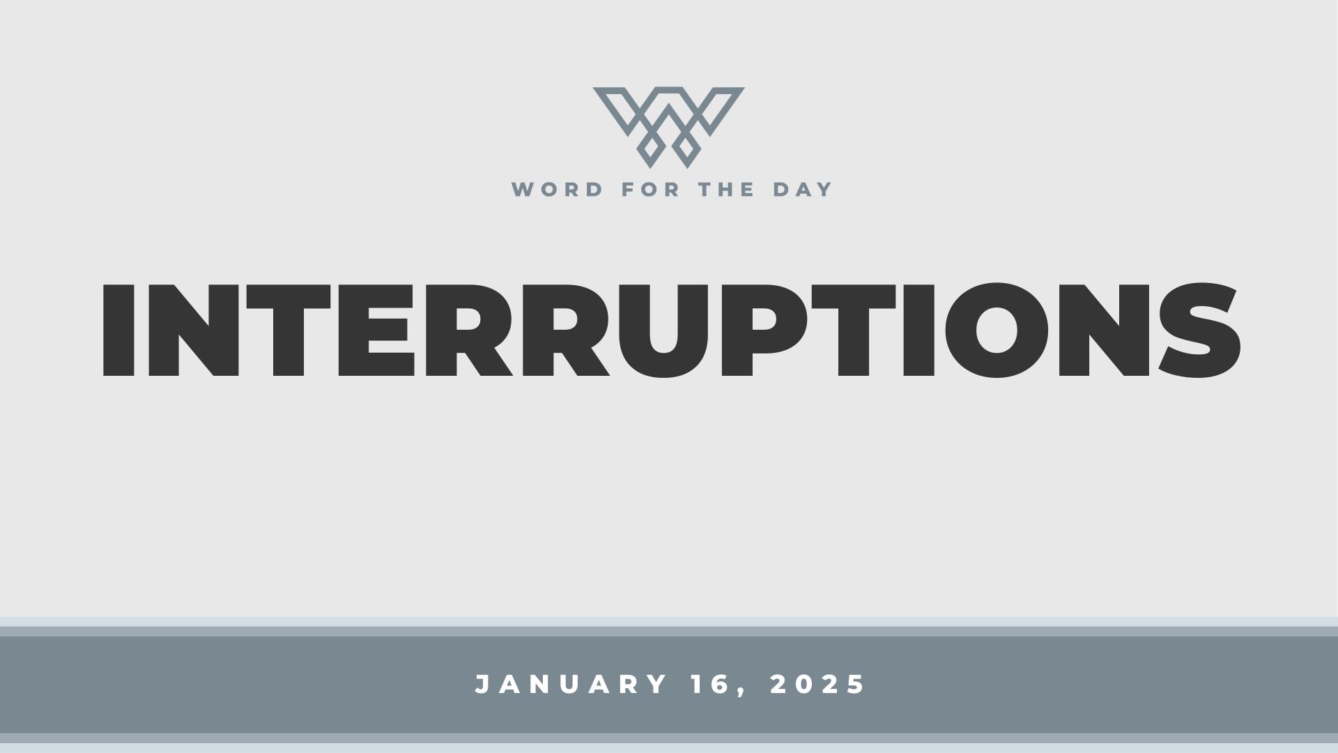 Interruptions