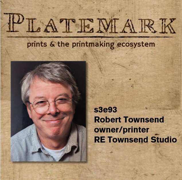 S3e93 printing Peter Milton etchings with Robert Townsend
