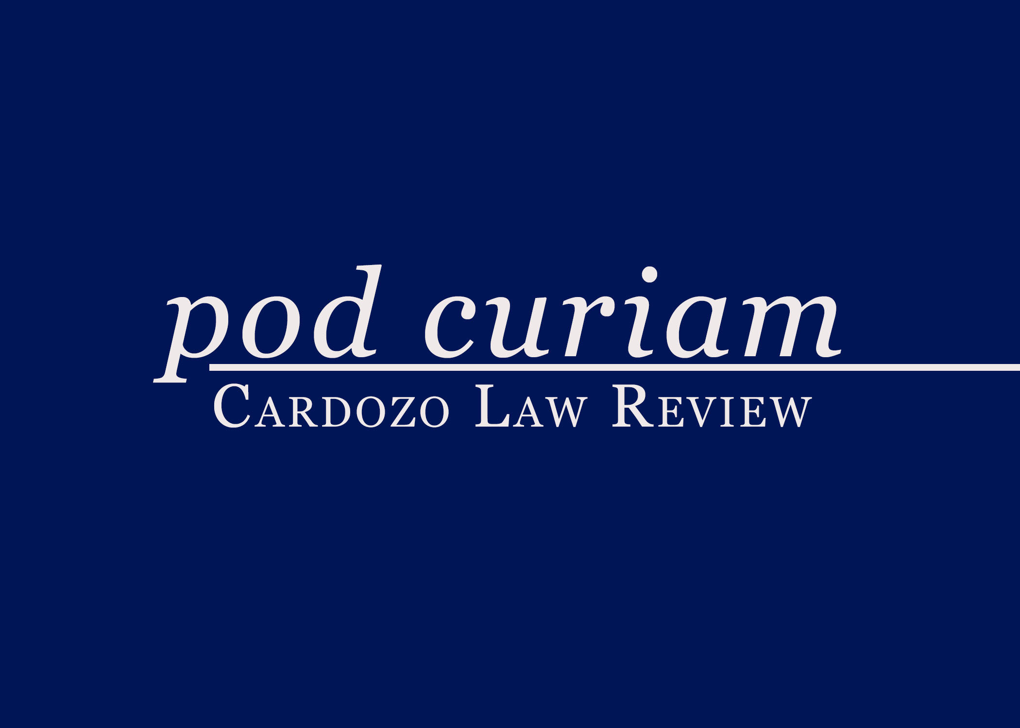 Pod Curiam