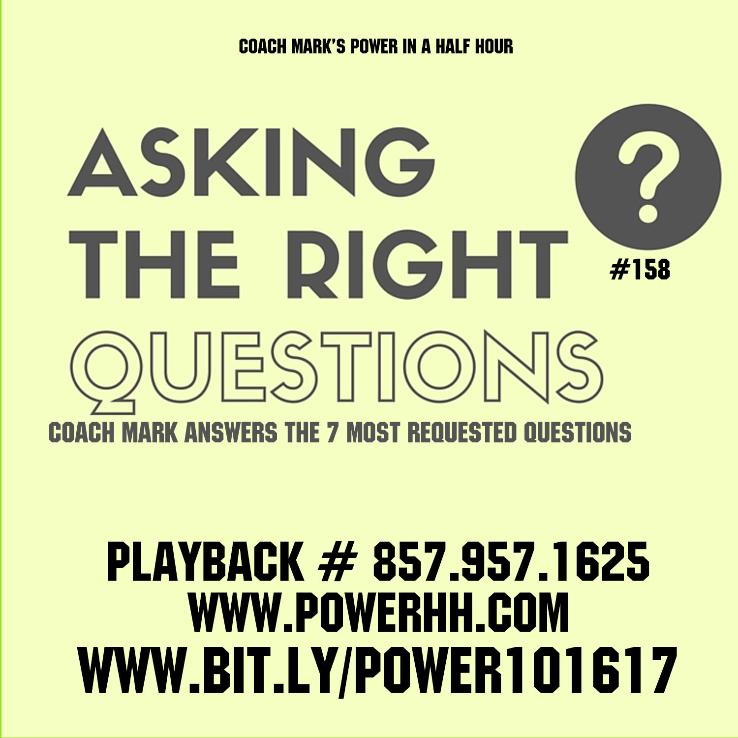Episode 158: Asking the right Questions