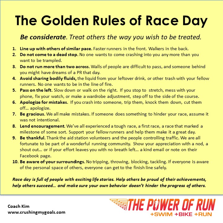 BONUS Episode: Golden Rules of Race Day - Do Unto Others On the Course