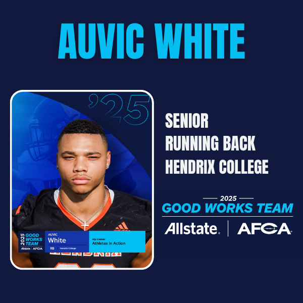 Football, and Servant Leadership with Auvic White | Allstate AFCA Good Works Team