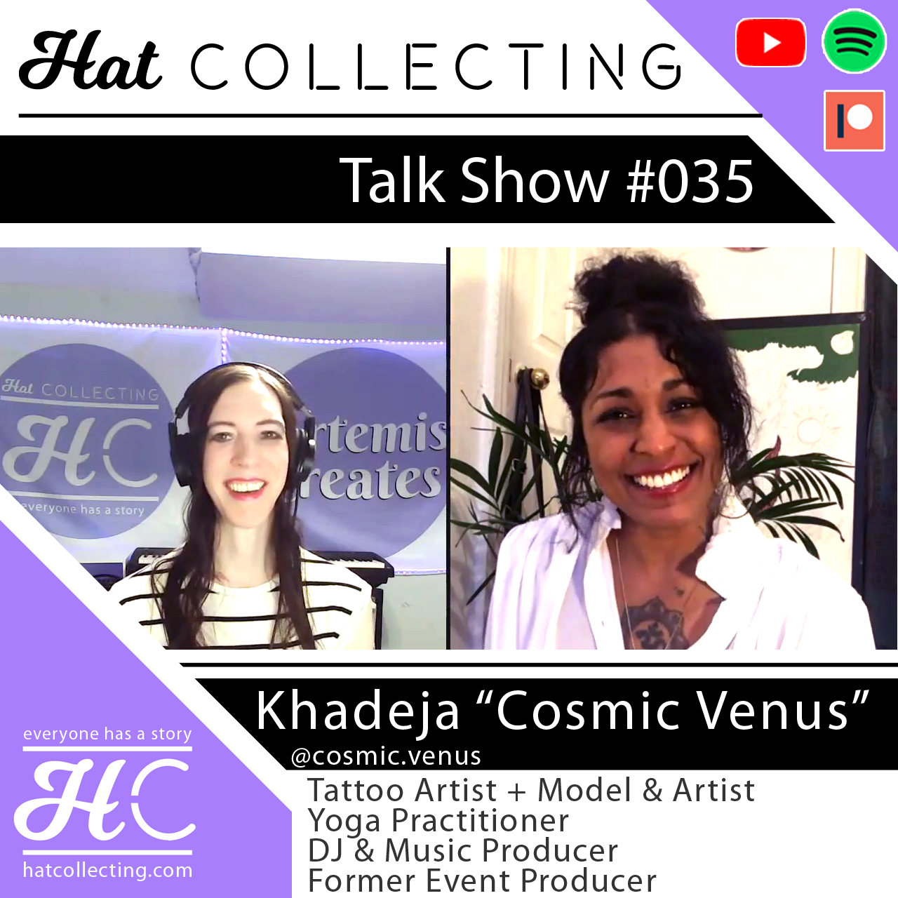 #035 Khadeja W (Tattoo Artist, DJ and Music Producer, Model, Former Event Organizer)