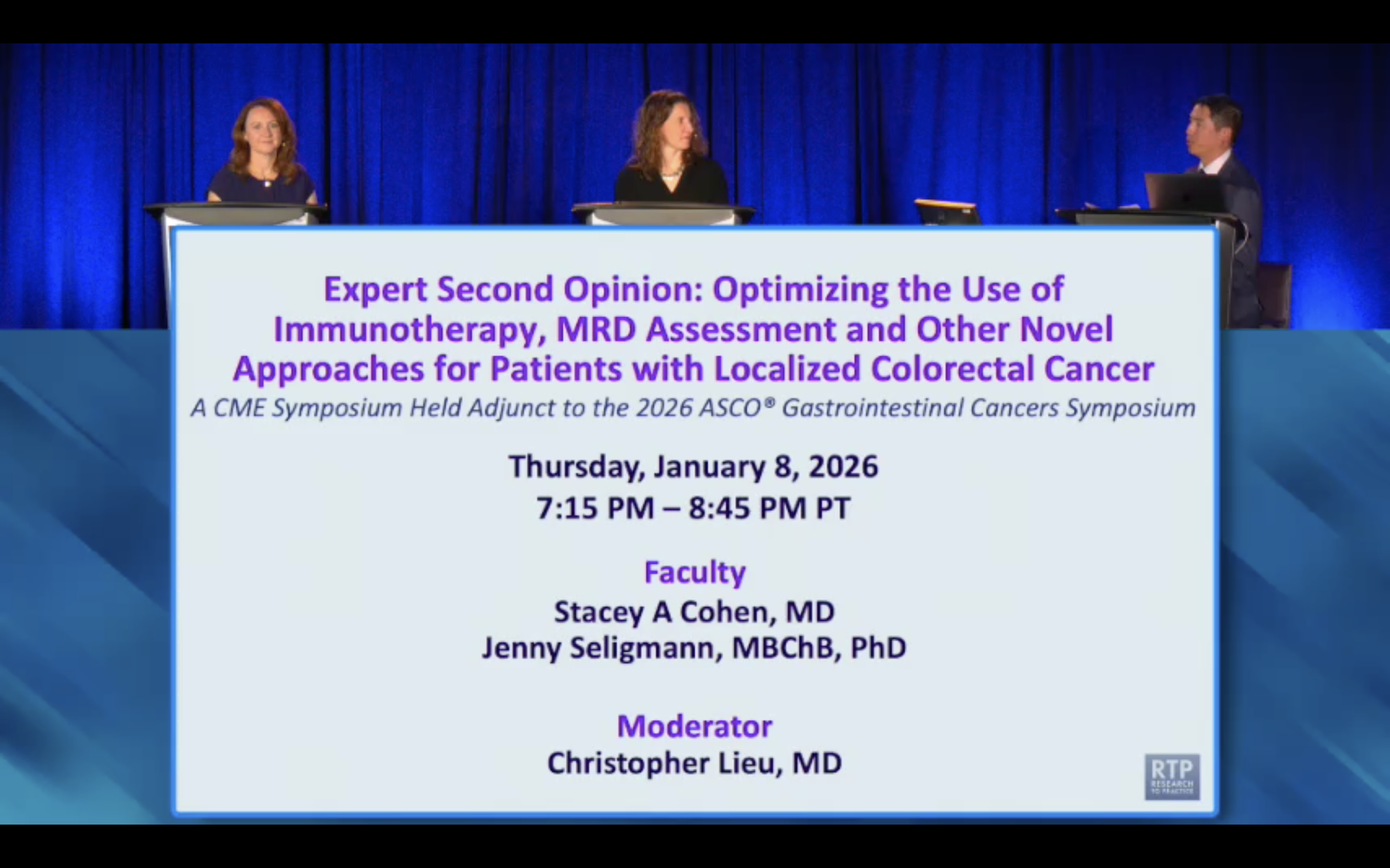 Localized Colorectal Cancer — Proceedings from a Session Held Adjunct to the 2026 ASCO Gastrointestinal Cancers Symposium
