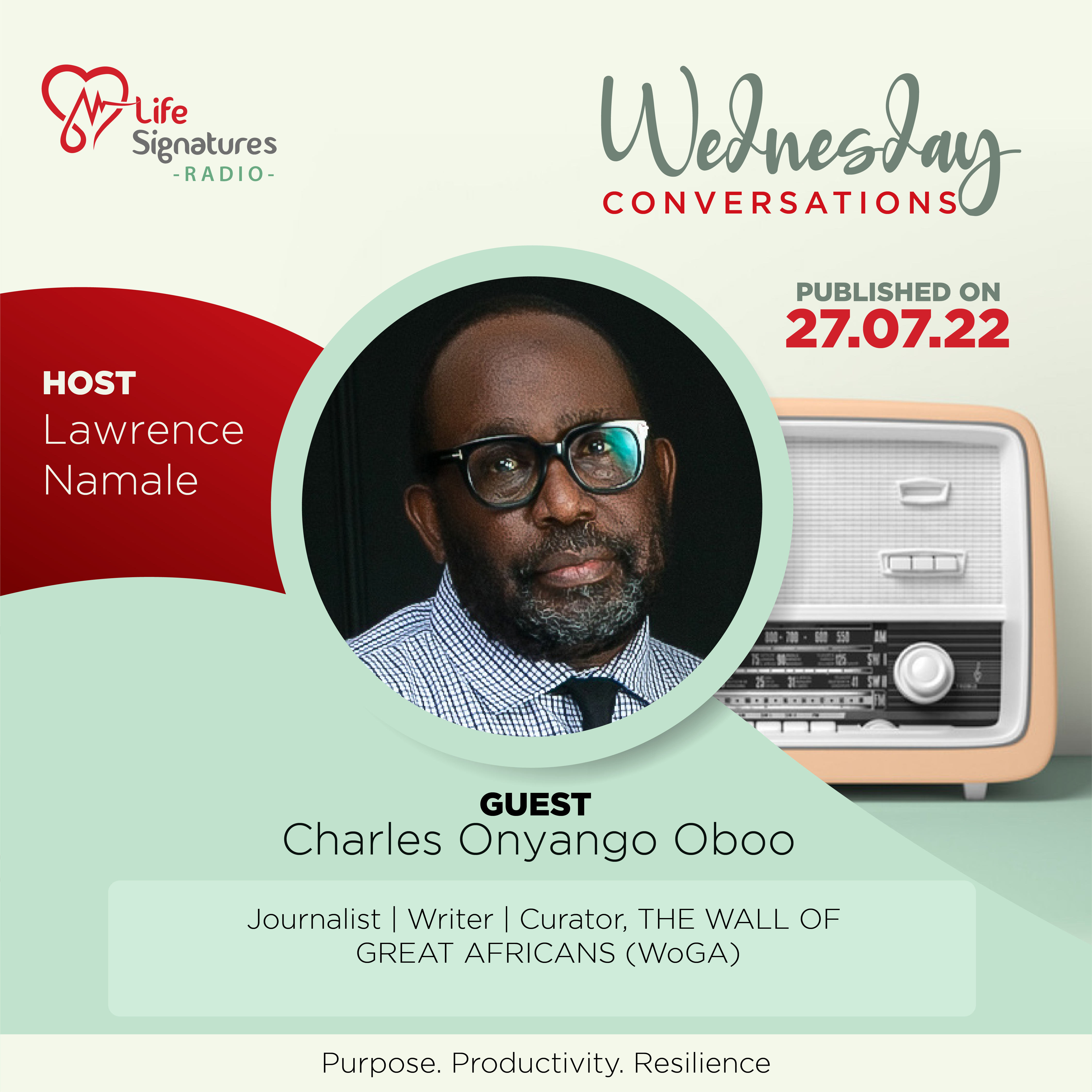 📢 New #Podcast! 1139. Charles Onyango-Obbo. Simple Advice For Those Who Desire To Be Rewarded in The Writing Industry