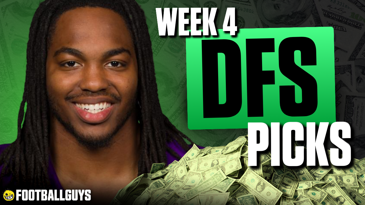 Week 4 DFS Picks & Lineup Advice | Cash, GPP, & Stacks