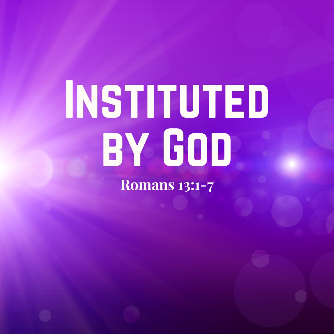 Instituted by God