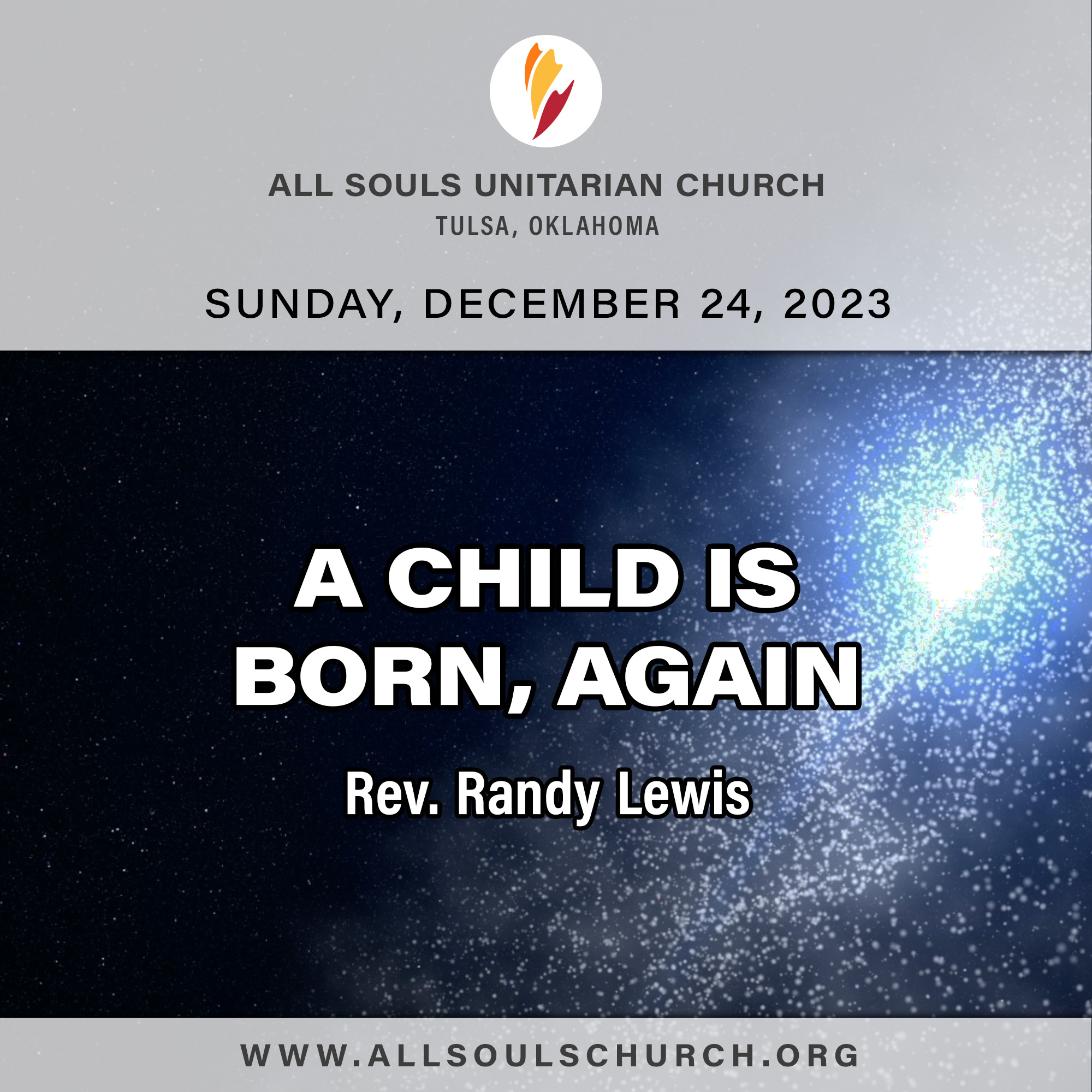 'A CHILD IS BORN, AGAIN' - Rev. Randy Lewis