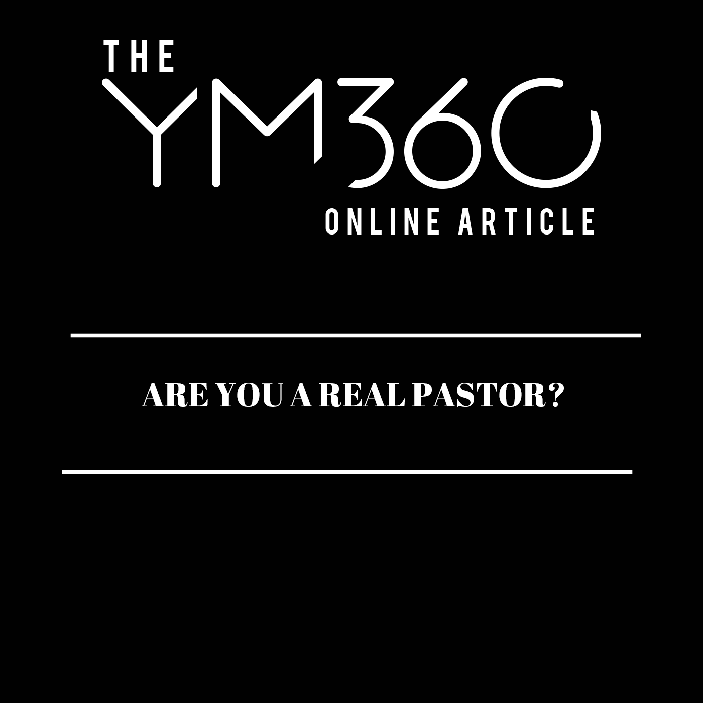 Are You a Real Pastor?