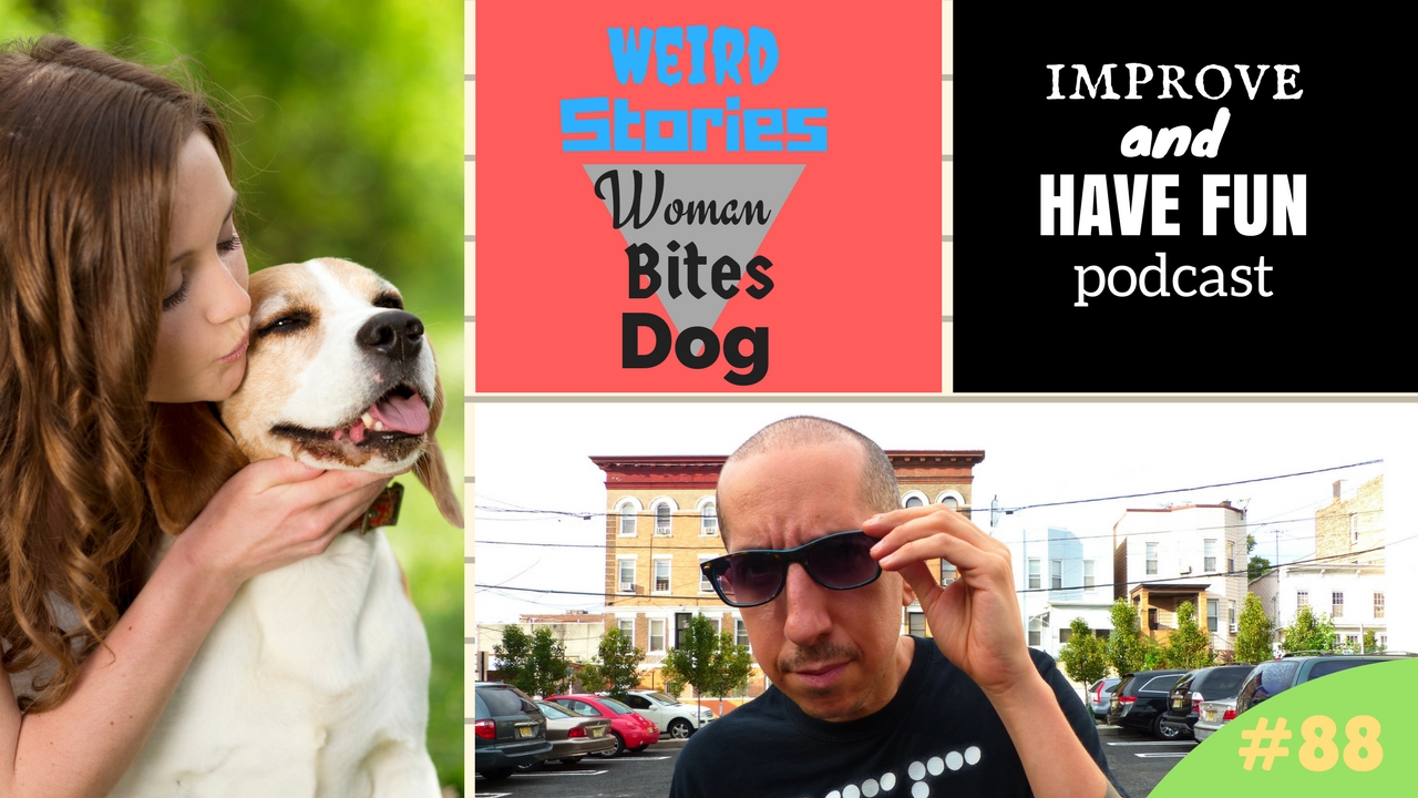 Woman Bites Dog-WEIRD STORIES