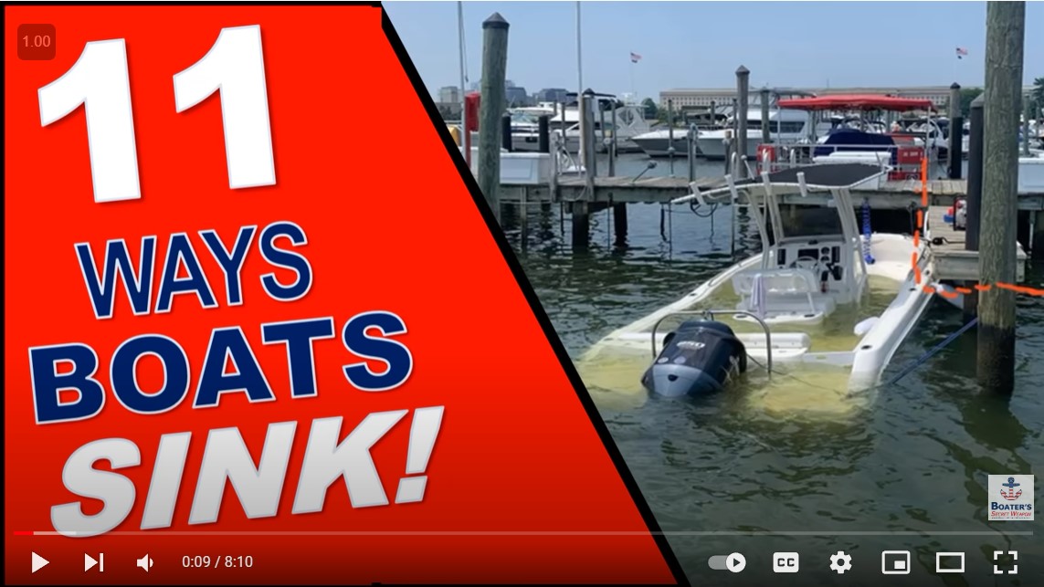 11 Ways Your Boat Can Sink 11 Ways Your Boat Can Sink