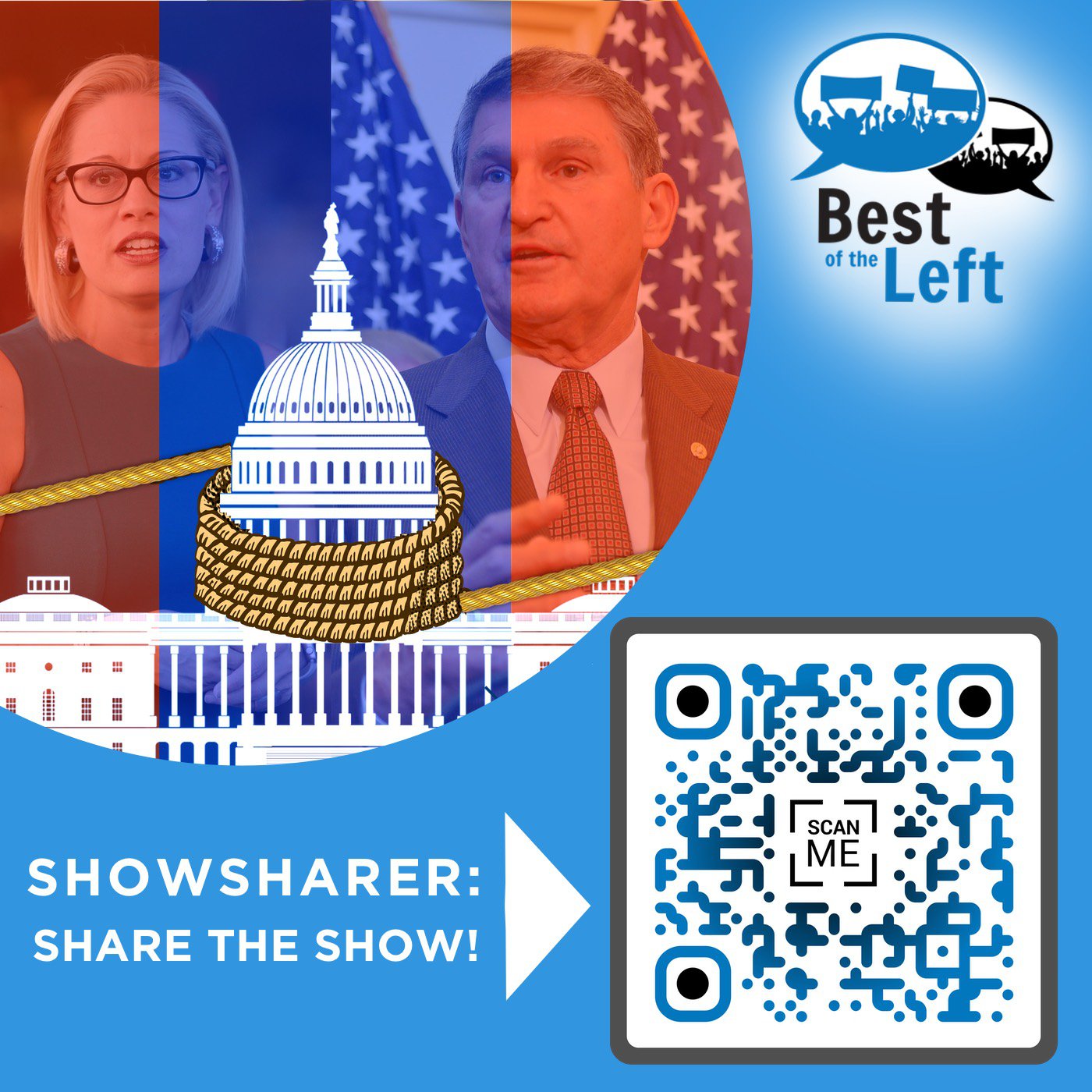 #1424 Fighting with at least two hands tied (Conservative Democrats Manchin and Sinema) (Repost)