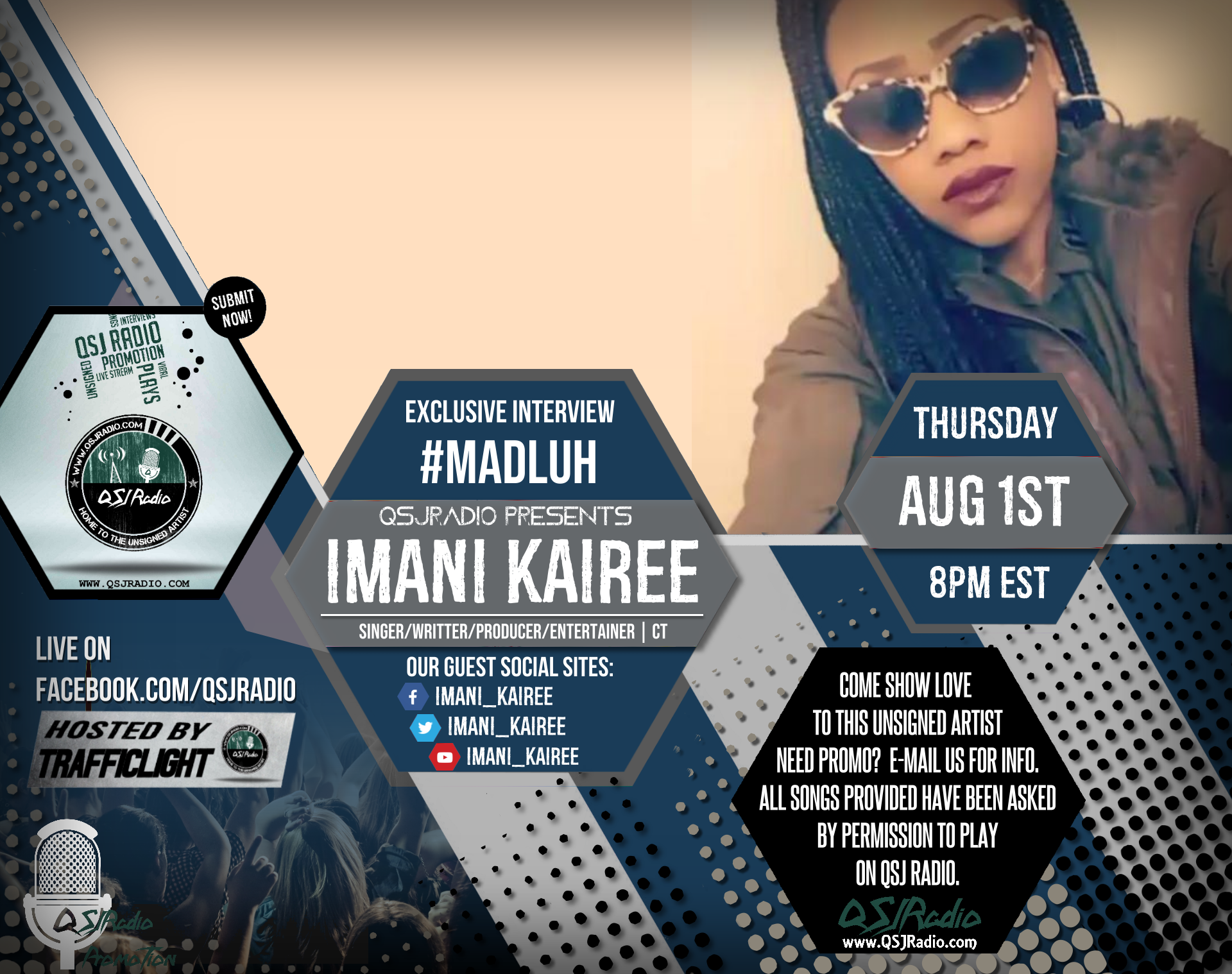 8.1.2019 QSJ Radio's #Madluh with Imani Kariee |