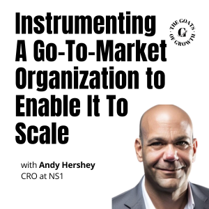 Instrumenting A Go-To-Market Organization to Enable It To Scale, with Andy Hershey Instrumenting A Go-To-Market Organization to Enable It To Scale, with Andy Hershey