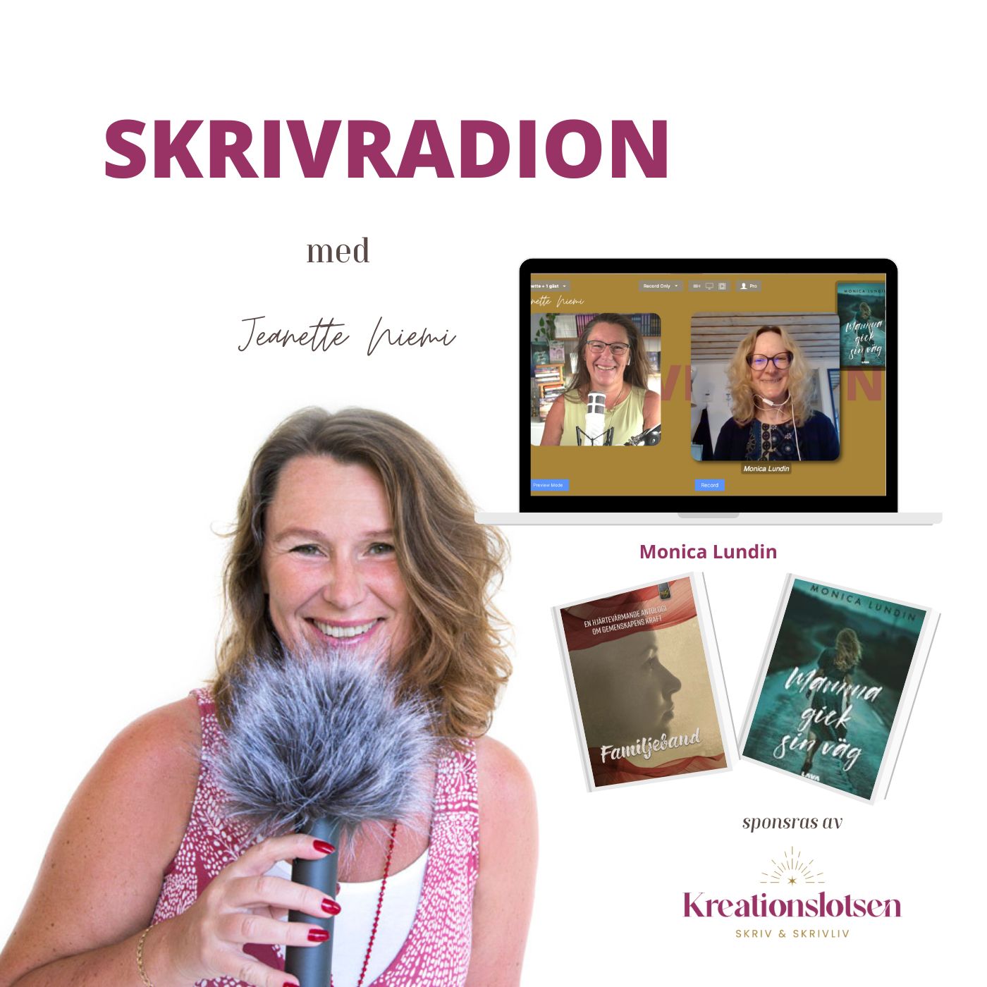 #218 Skrivradion: Om modet att skriva en bok Gäster: Monica Lundin