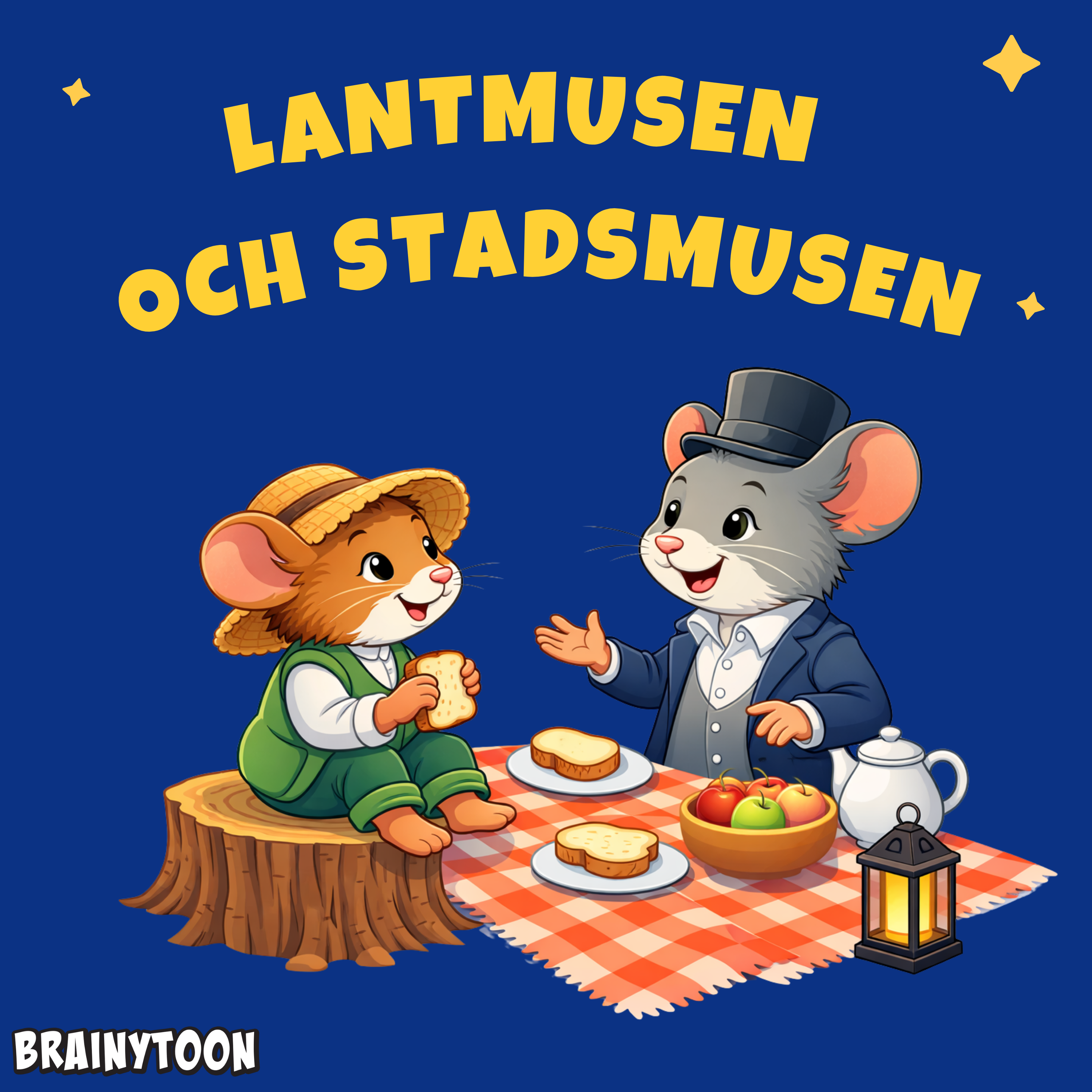 Lantmusen och stadsmusen - Fabler för små barn