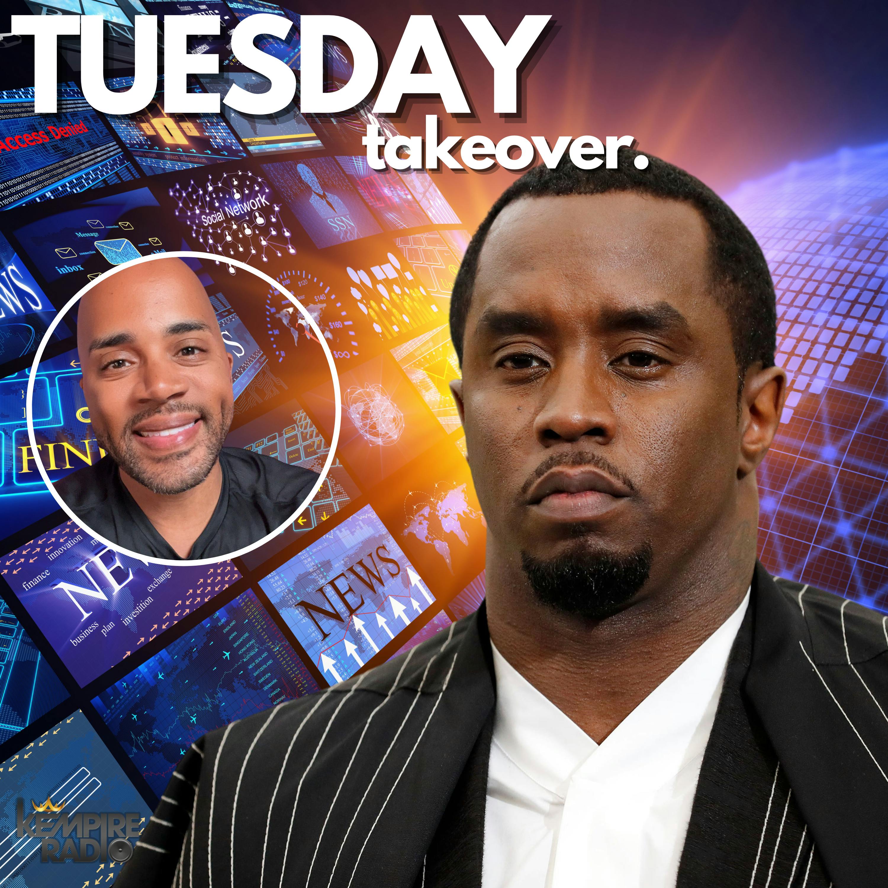 TUESDAY TAKEOVER | Is Diddy On the Run After Home Raid? Porsha Williams SHOCKING Divorce Update + RHOP Reboot!