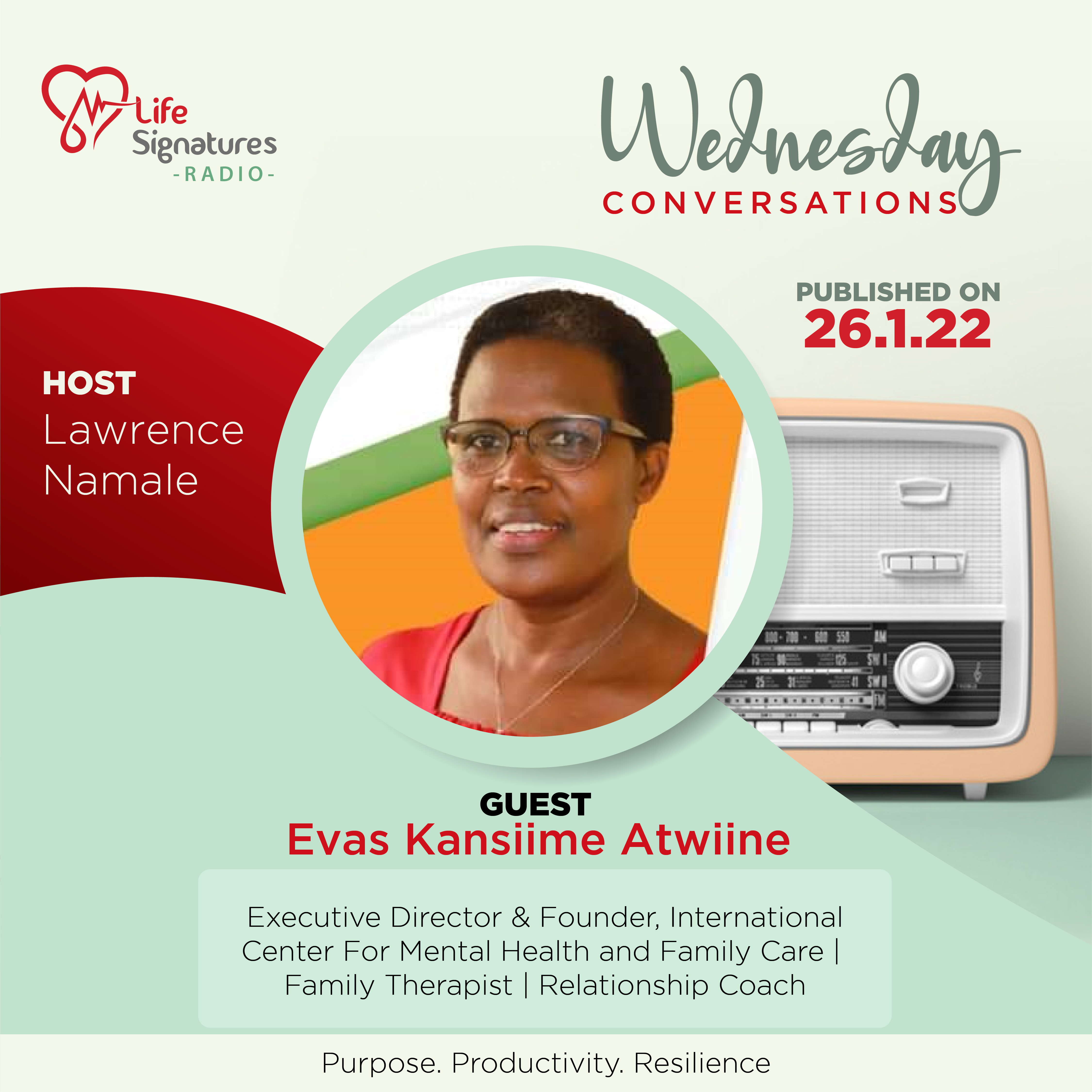 🎉 New #Podcast! 957. Evas Kansiime. The Passion and Burden For The Family and Mental Health of Individuals in Africa