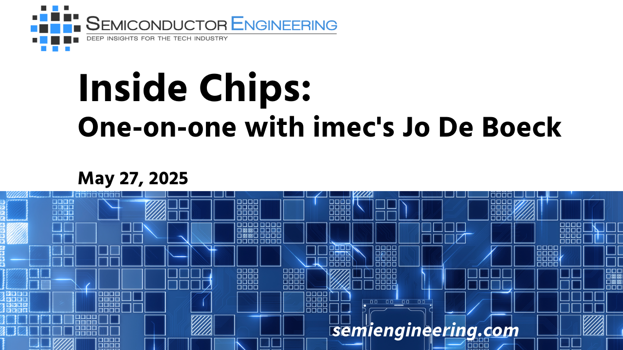One-on-one with imec's Jo De Boeck
