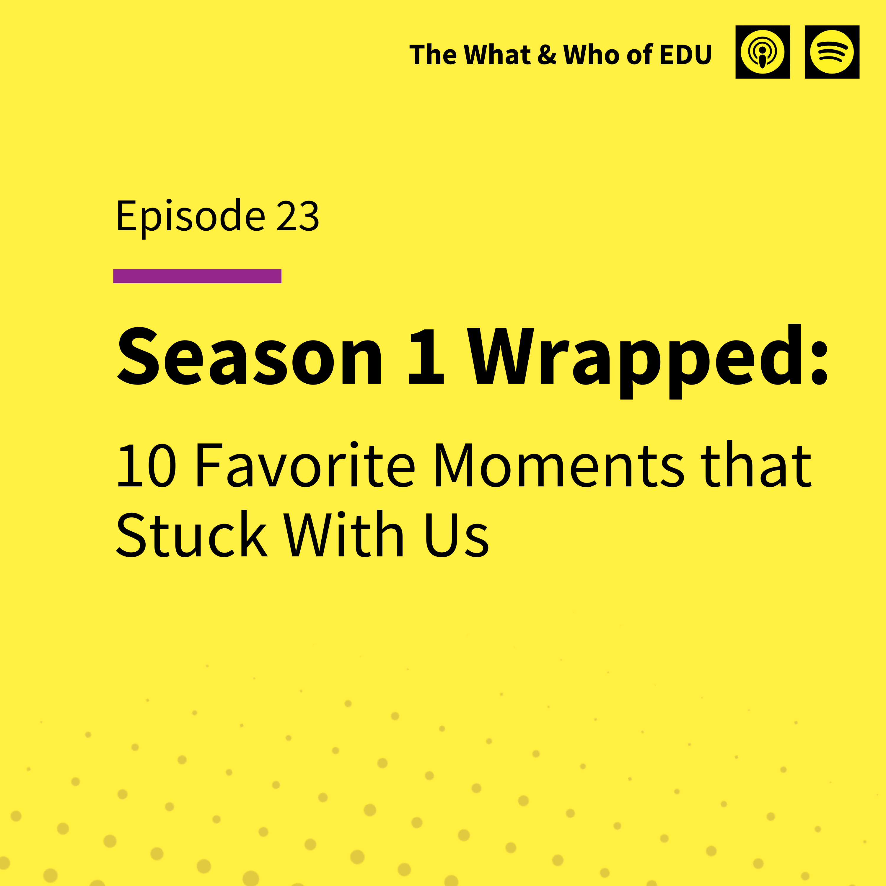 The What And Who Of EDU