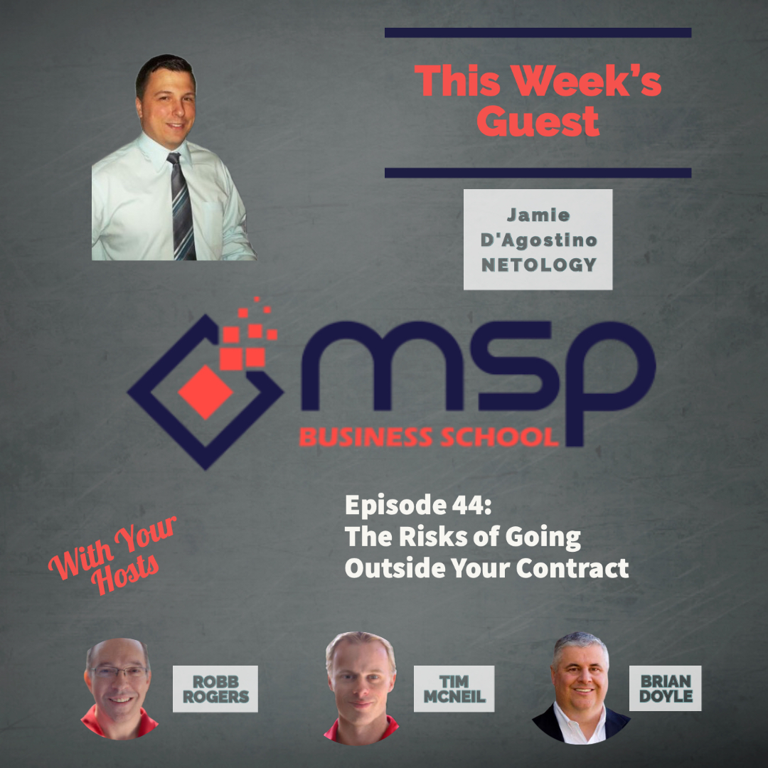 cover of episode Jamie D'Agostino Netology  "The Risk You Take When Going Outside Your Contract"
