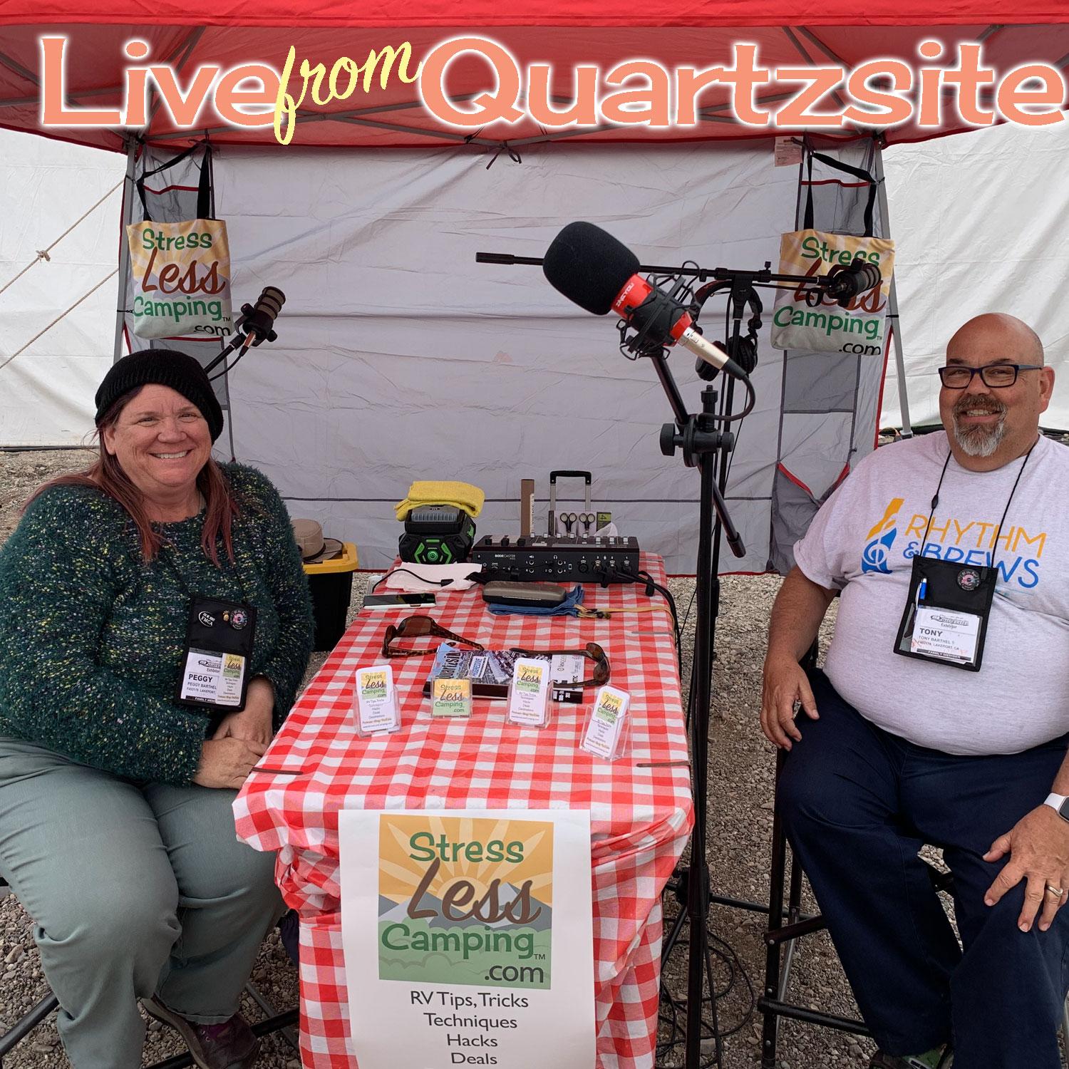 StressLess Camping live from the Quartzsite Sports, Vacation & RV SHow