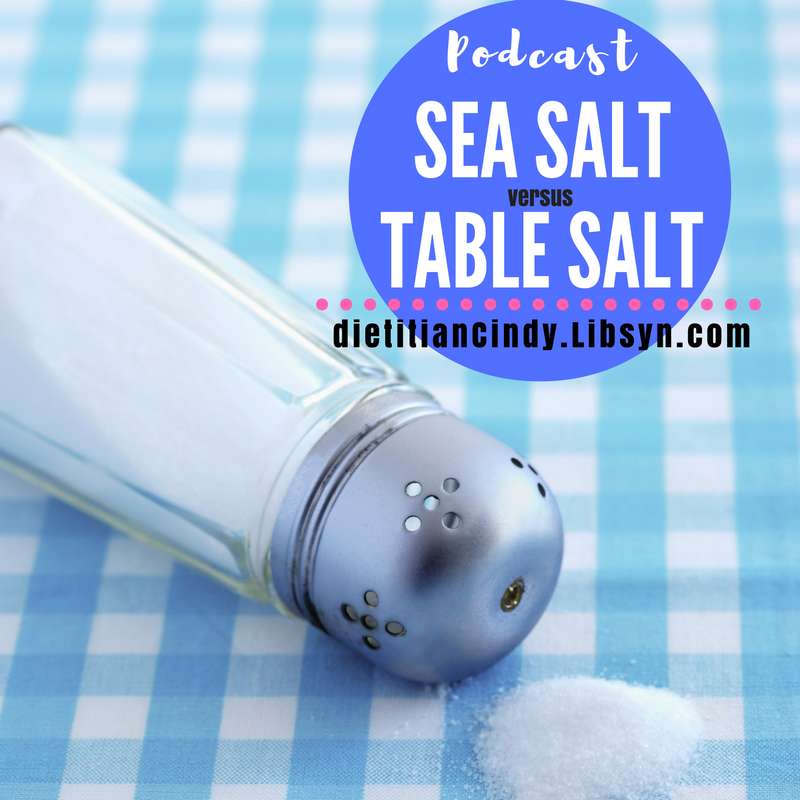 Sea Salt versus Table Salt