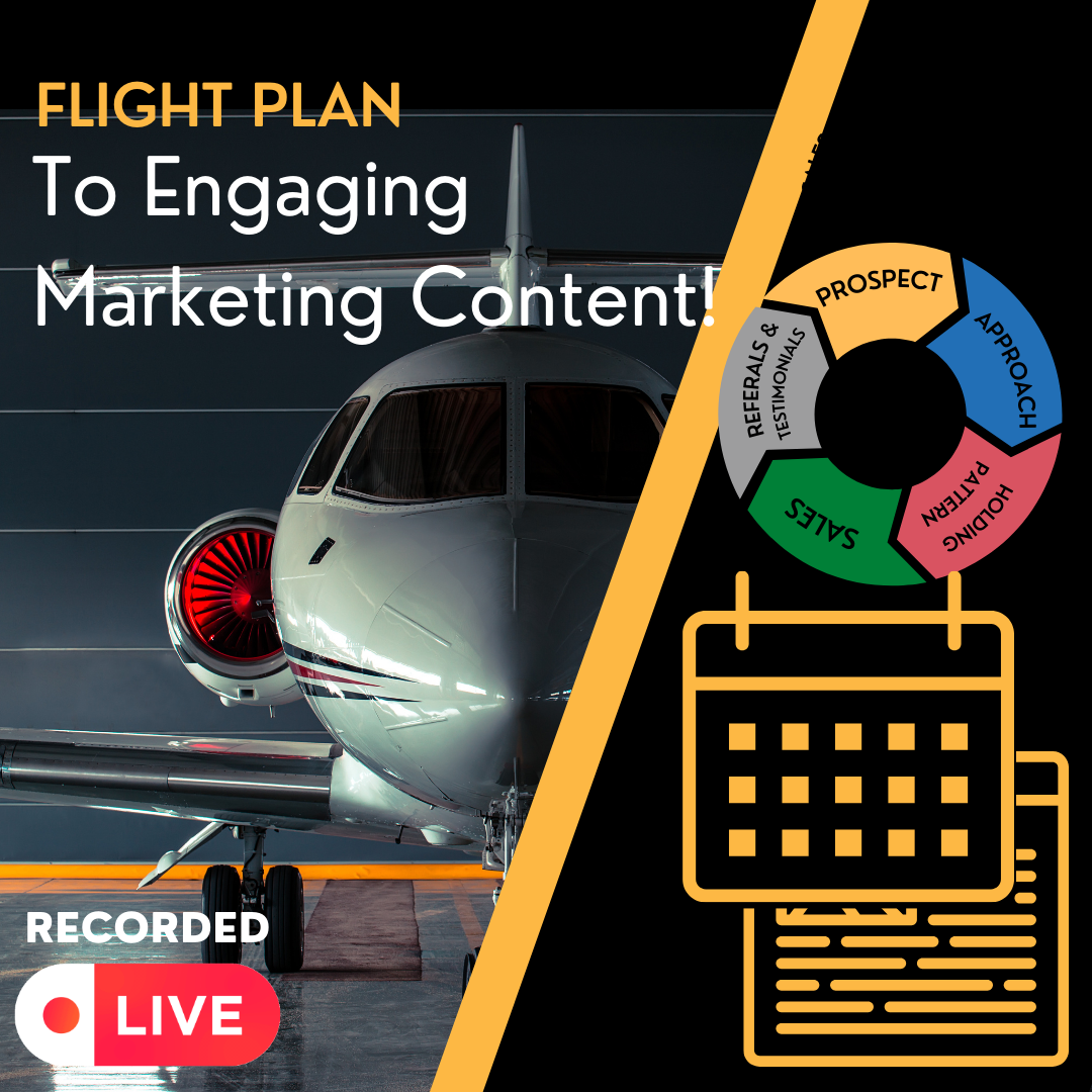 Aviation Content Marketing Workshop - Recorded Live