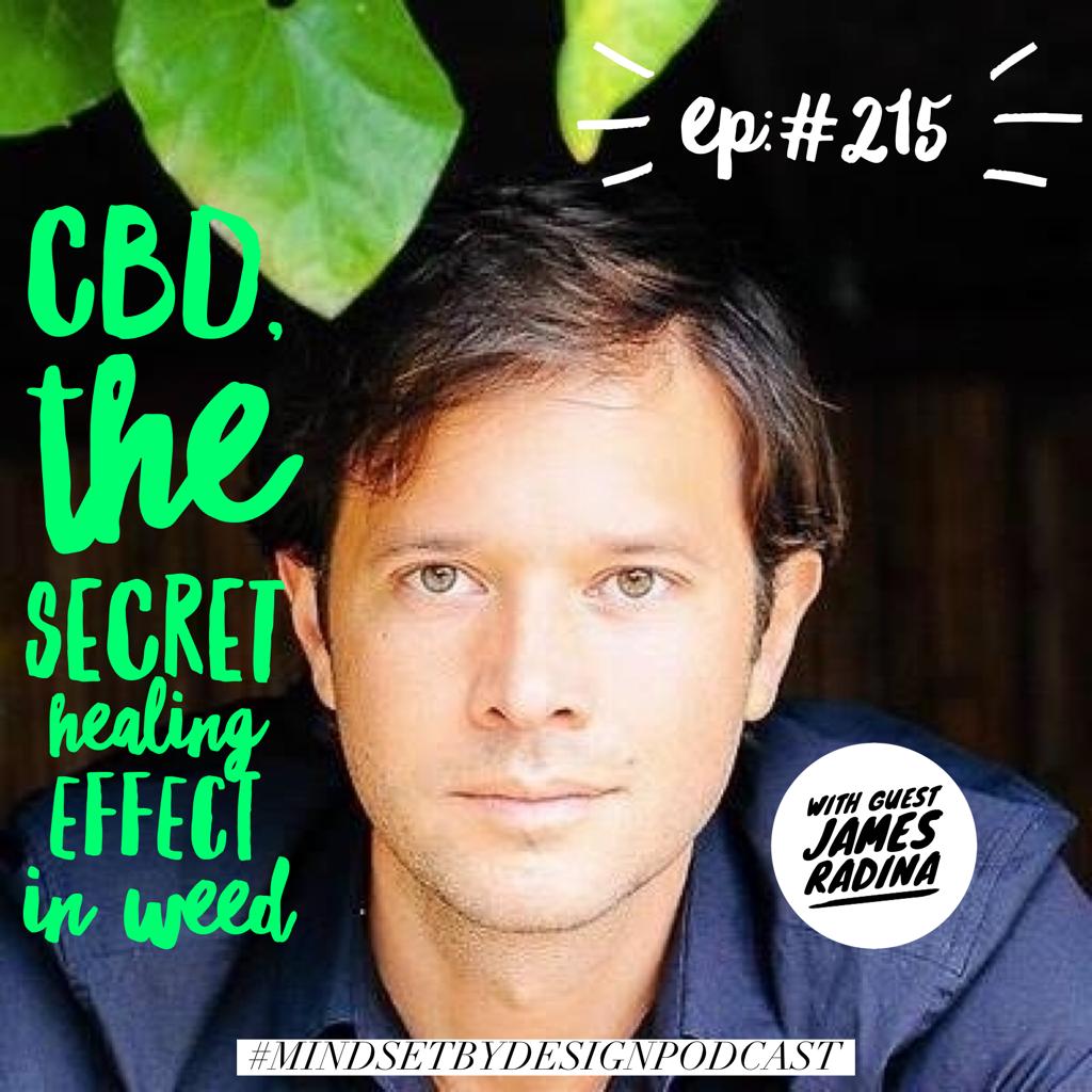 Episode #215: CBD, The Secret Healing Effect In Weed with James Radina episode artwork