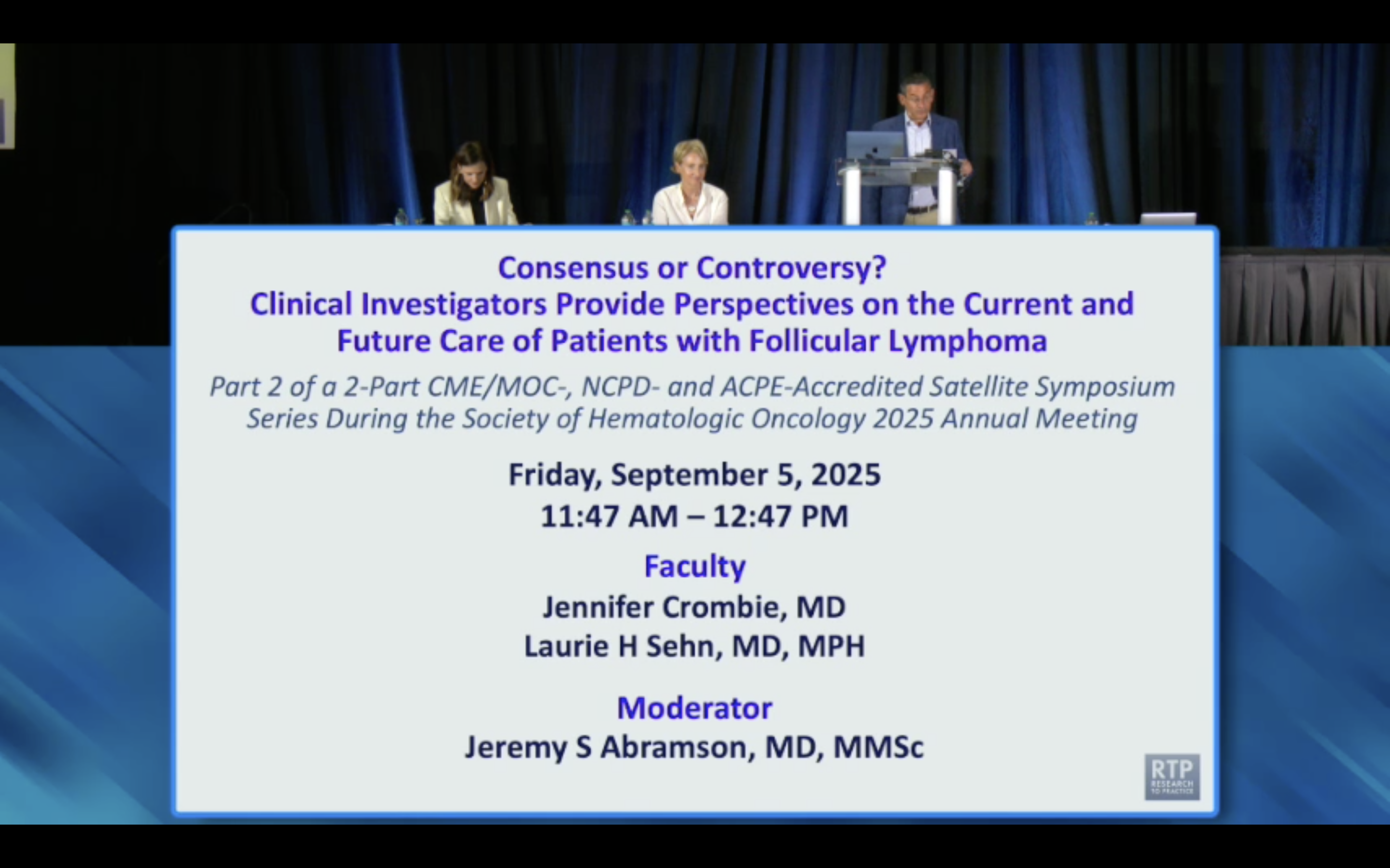 Follicular Lymphoma — Proceedings from a Session Held During the Society of Hematologic Oncology 2025 Annual Meeting