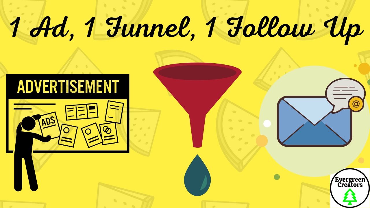 1 Ad, 1 Funnel, 1 Follow up