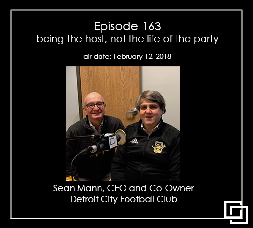 Episode 163 - Sean Mann - being the host, not the life of the party