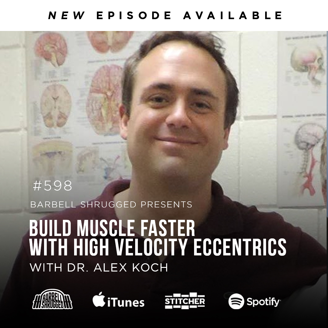 Build Muscle Faster with High Velocity Eccentrics  w/ Alex Koch, Anders Varner, Doug Larson, and Coach Travis Mash Barbell Shrugged #598