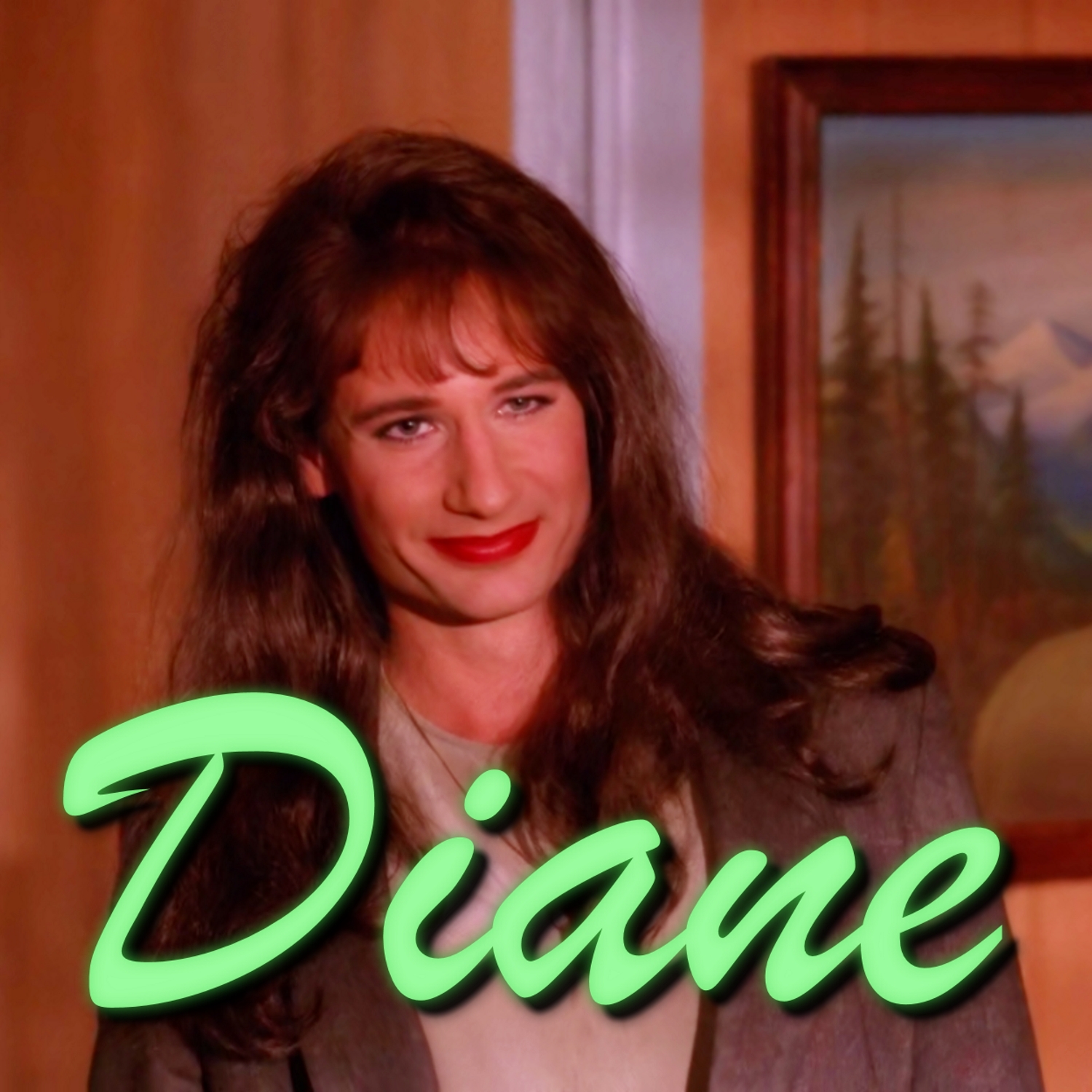 Diane: Entering the town of Twin Peaks