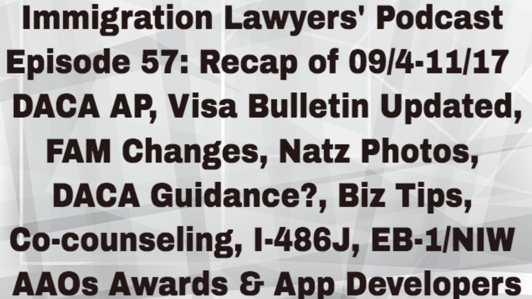 The Immigration Lawyers Podcast | Discussing Visas, Green Cards & Citizenship: Practice & Policy