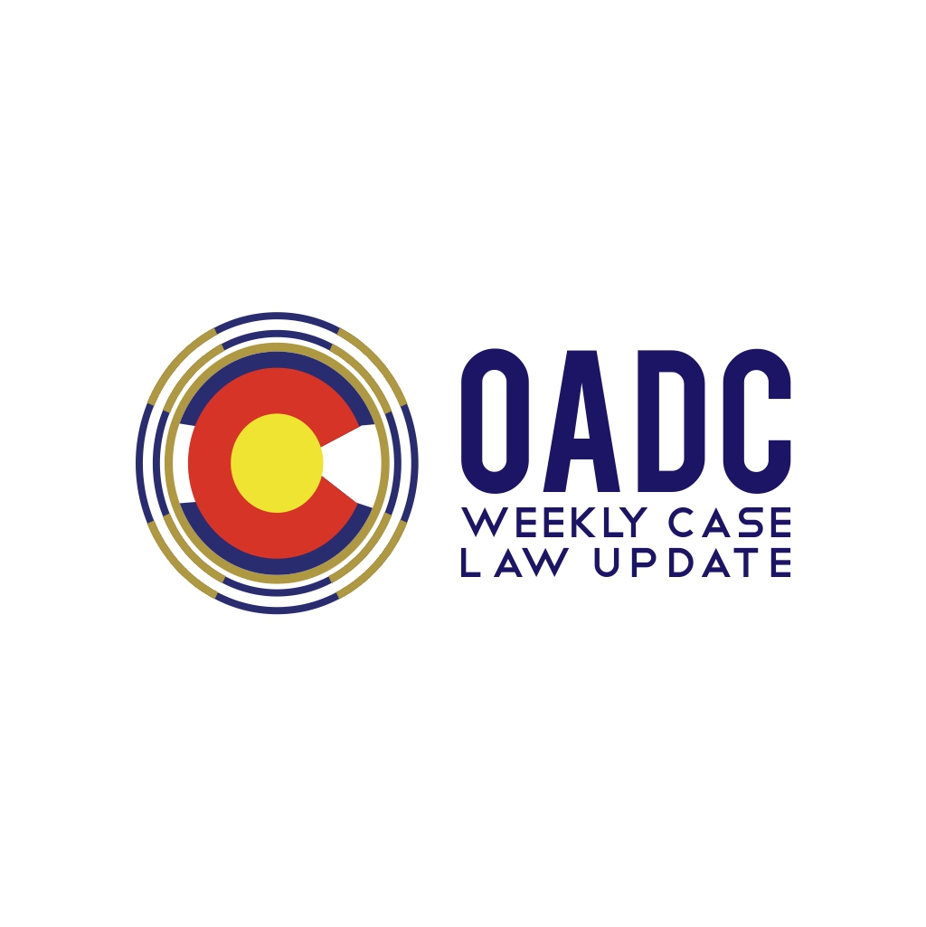 OADC Weekly Case Law Update