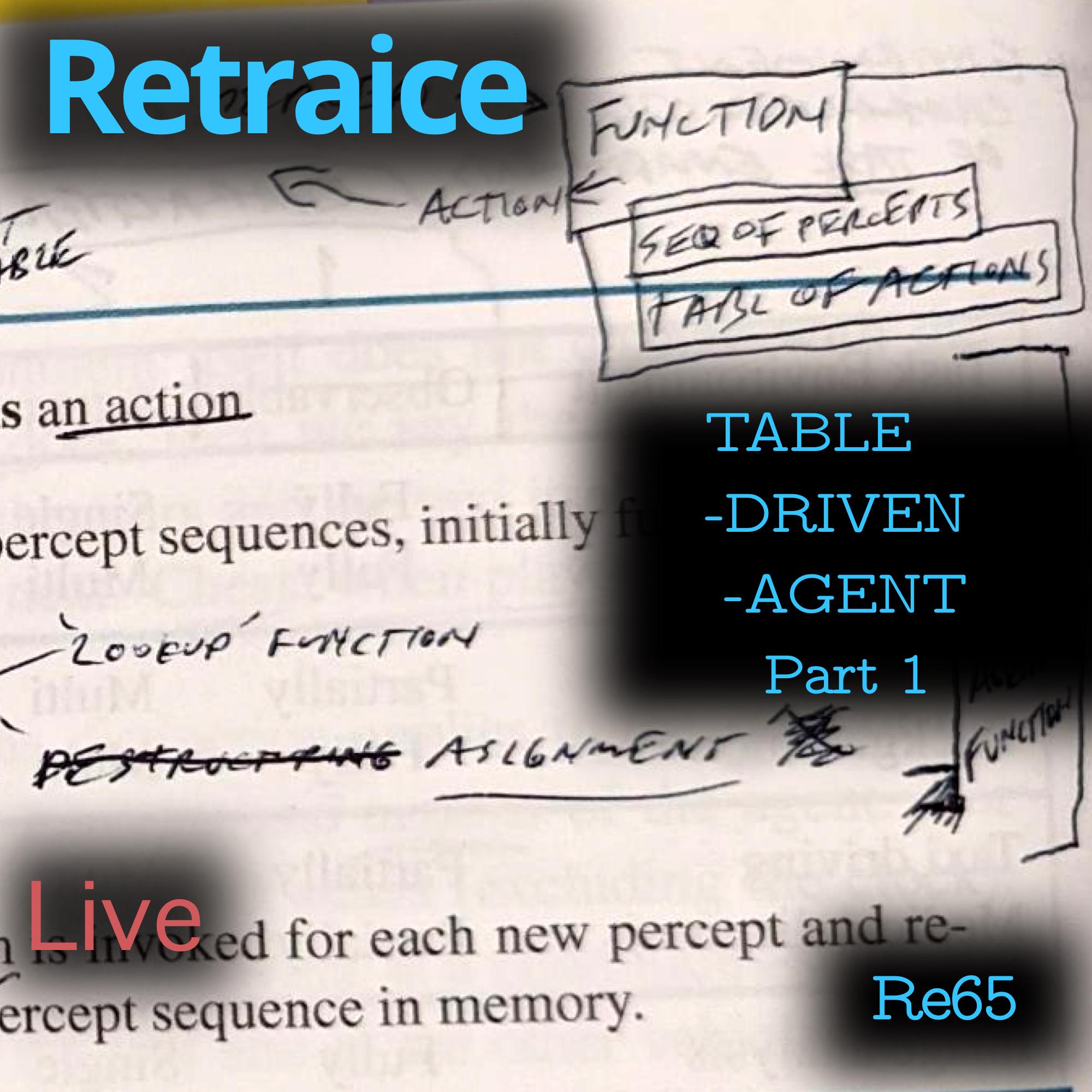 Re65: TABLE-DRIVEN-AGENT Part 1 (AIMA4e p. 48)
